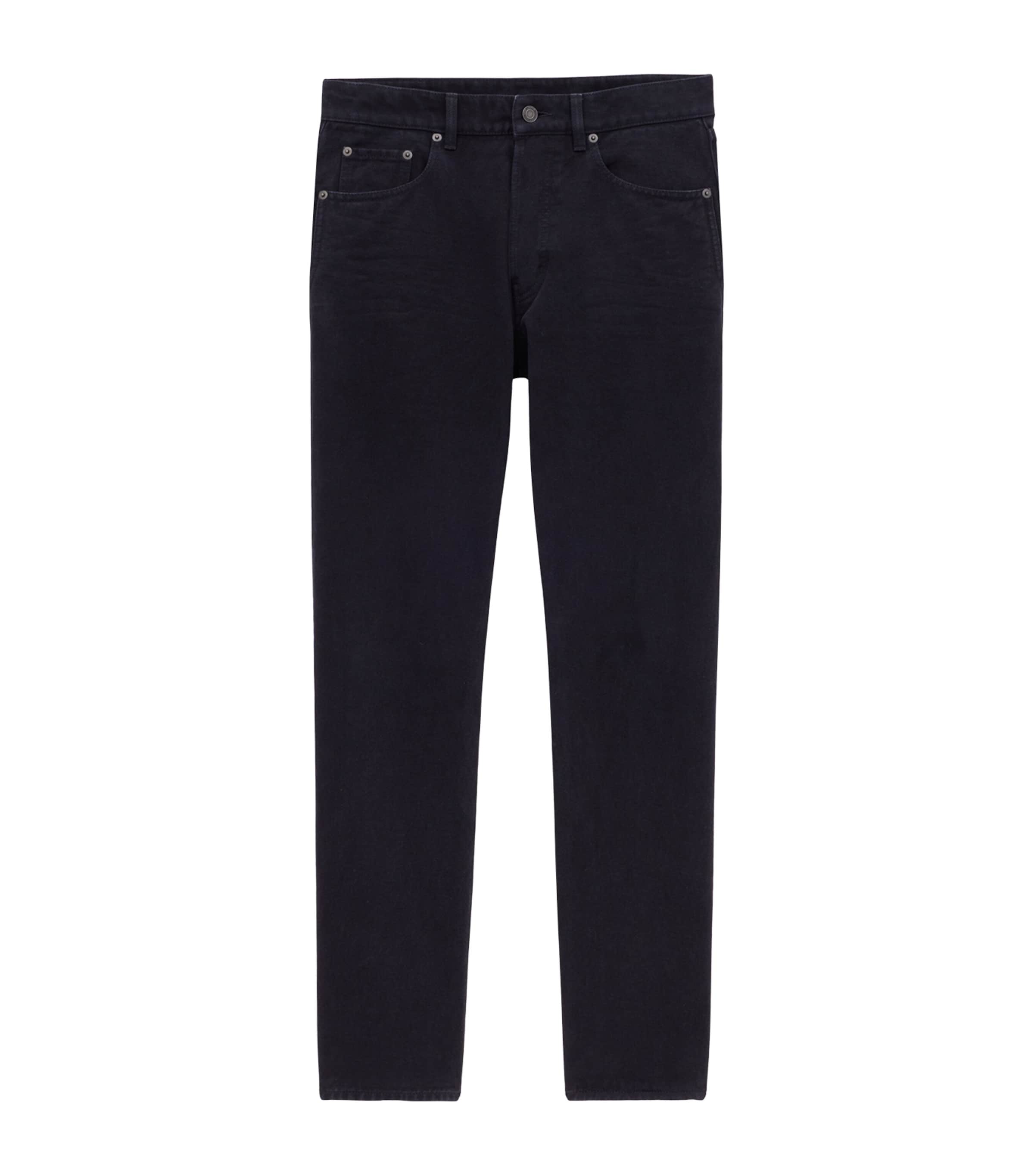 Saint Laurent Oklahoma Jeans In Black Denim In Black