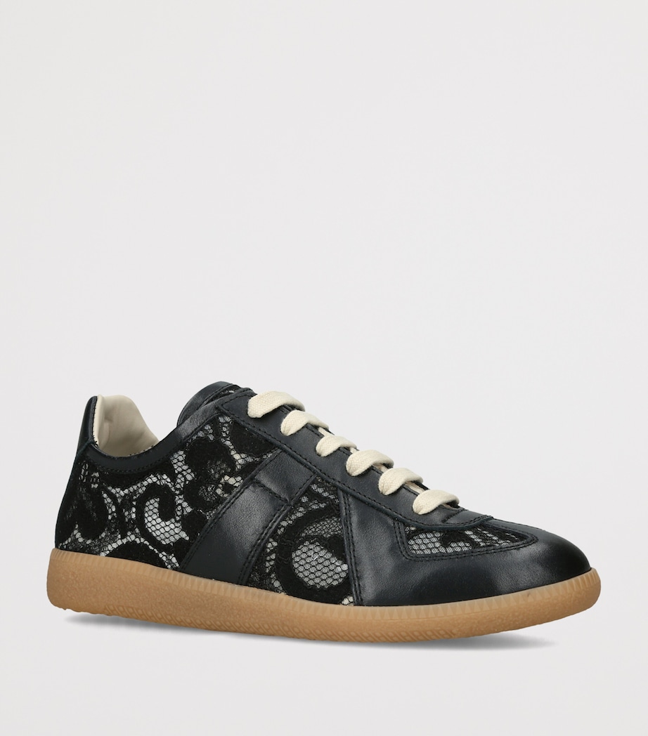 Maison Margiela Lace Replica Sneakers Black Image 3