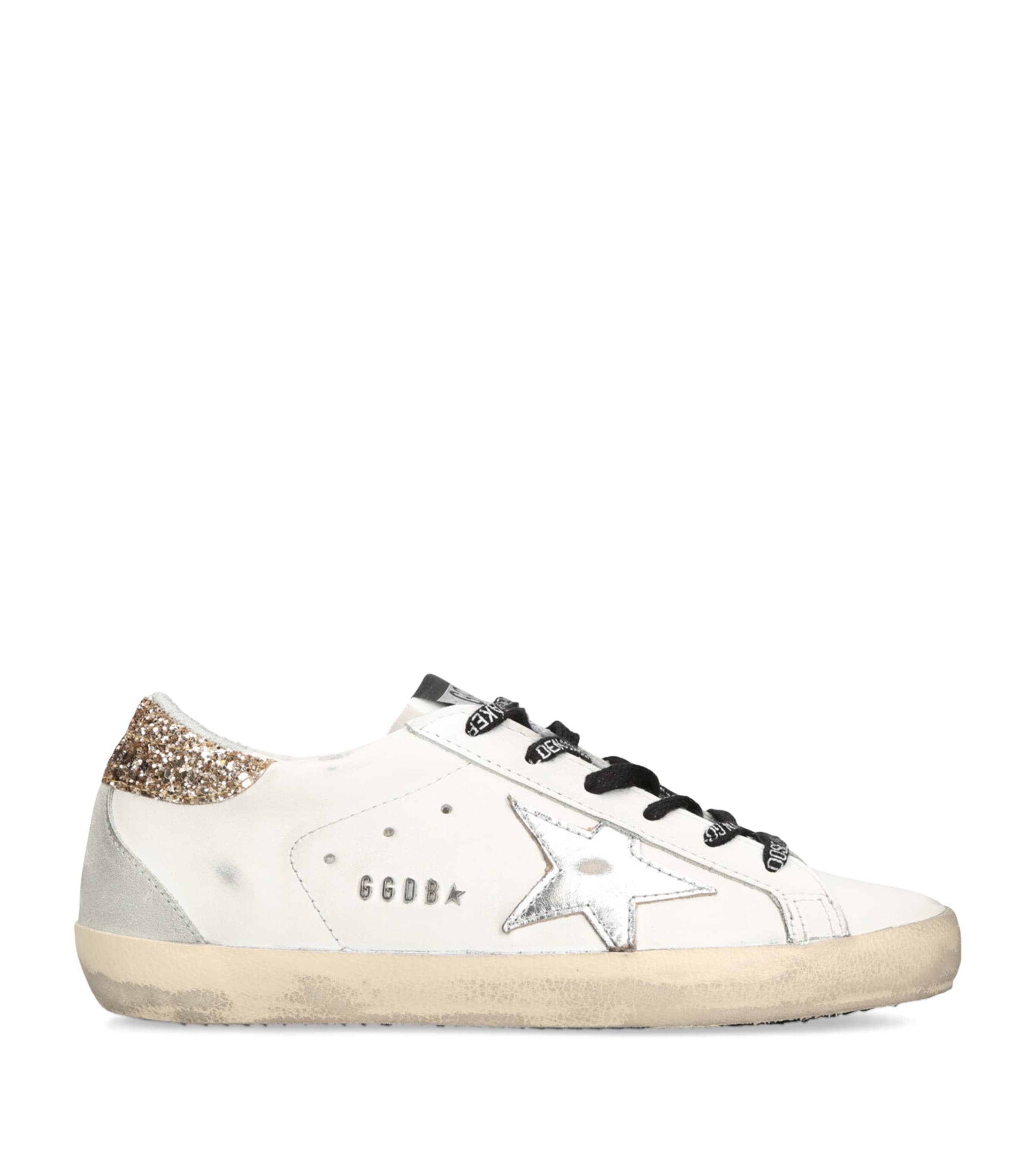 Golden Goose Leather Superstar Sneakers In White