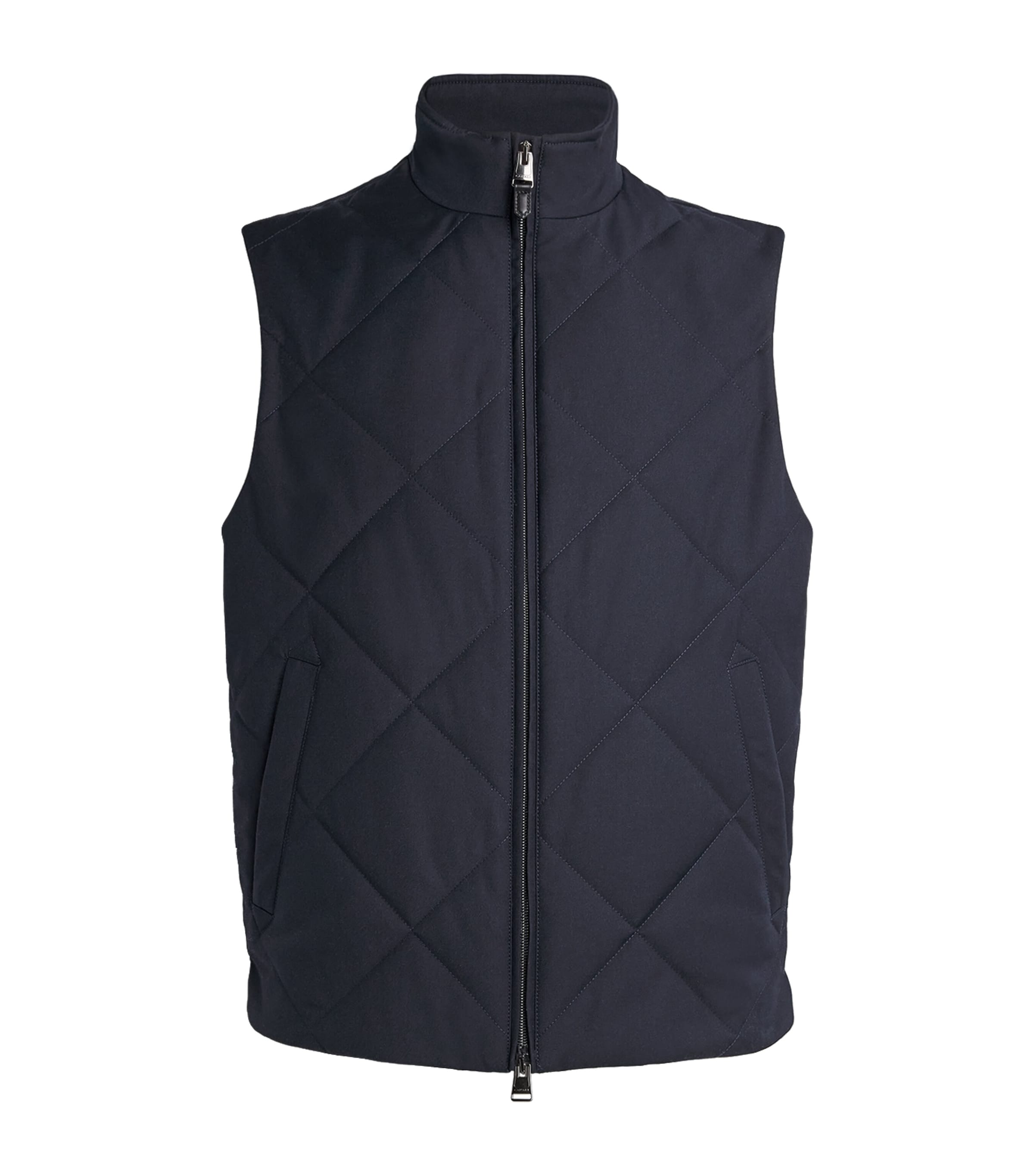 Canali Mens Quilted Gilet Image 1