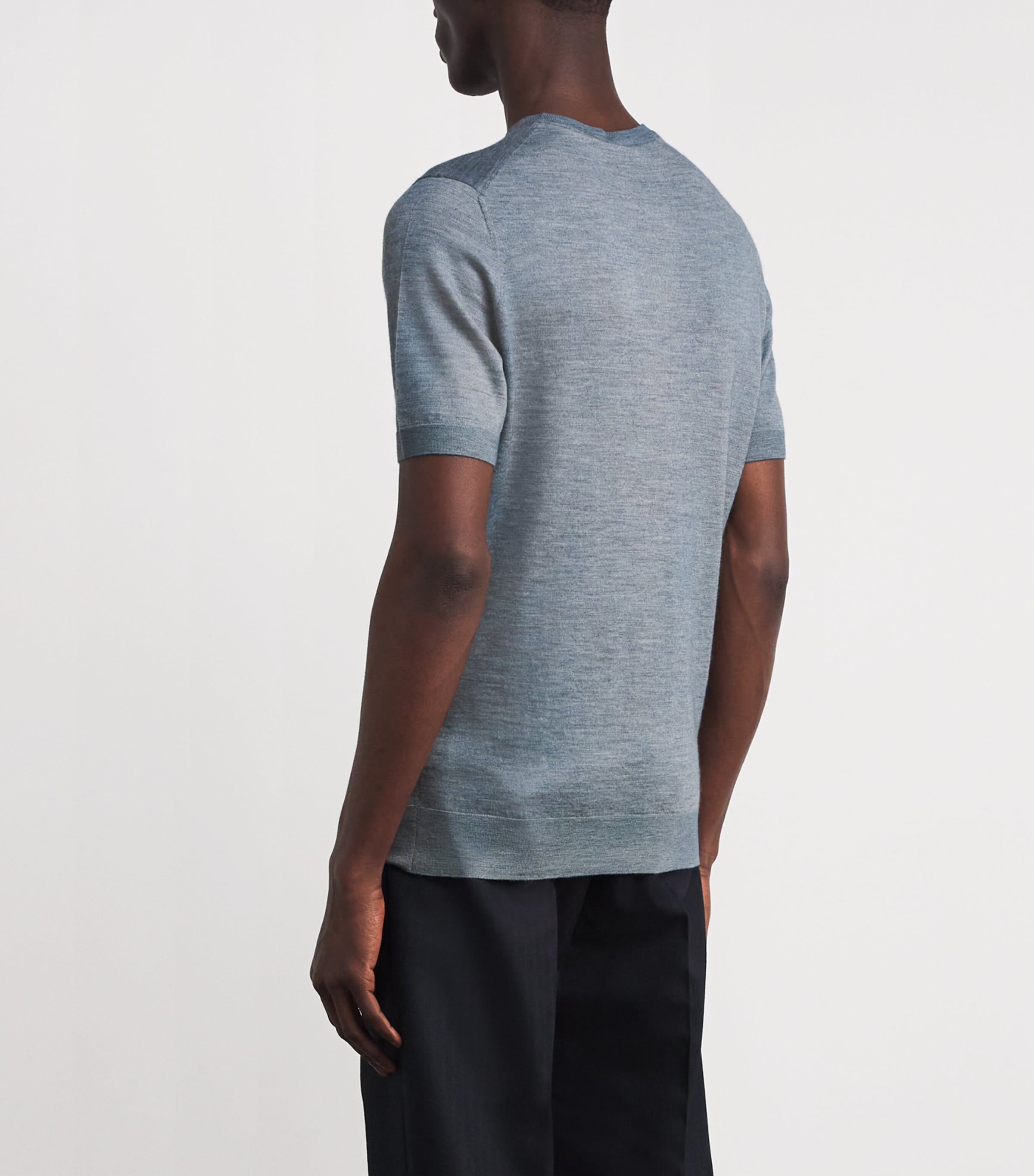 Cashmere-Silk T-Shirt 3 SKY GRET Image 4