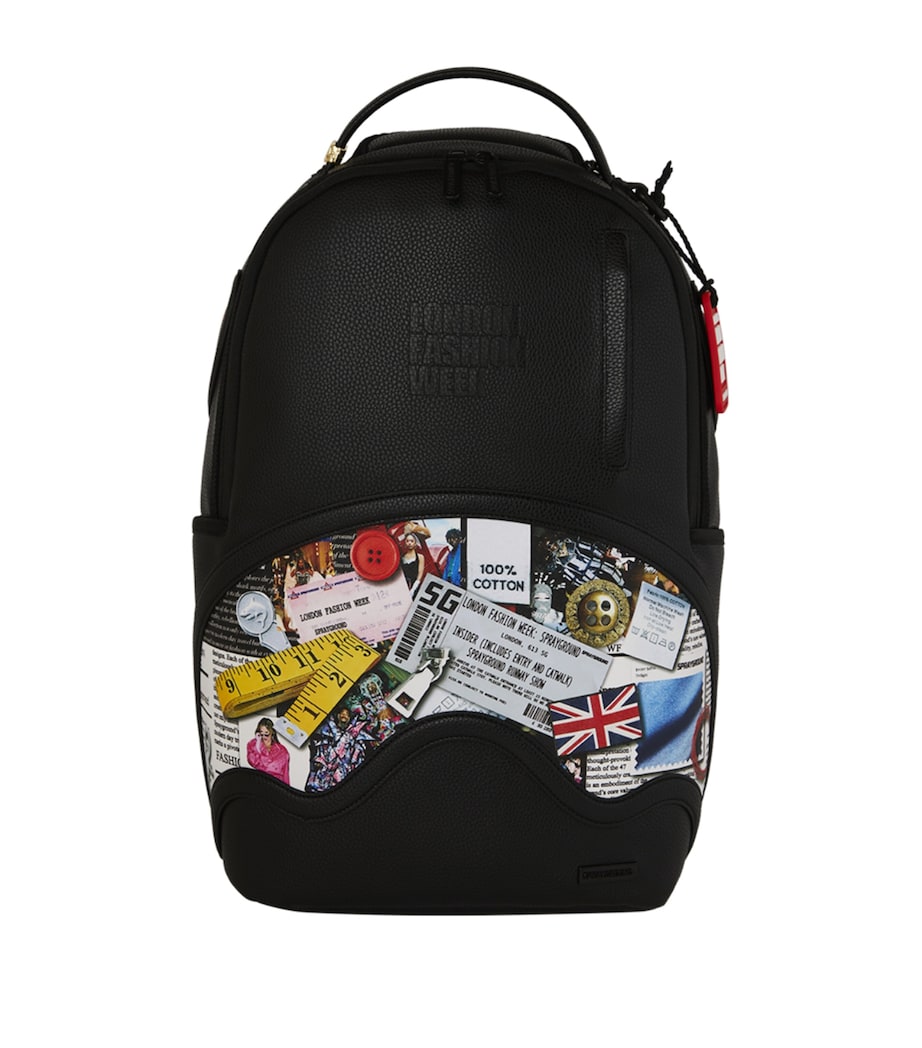 Sprayground x London Fashion Week Moodboard Montage Backpack BLACK Image 1