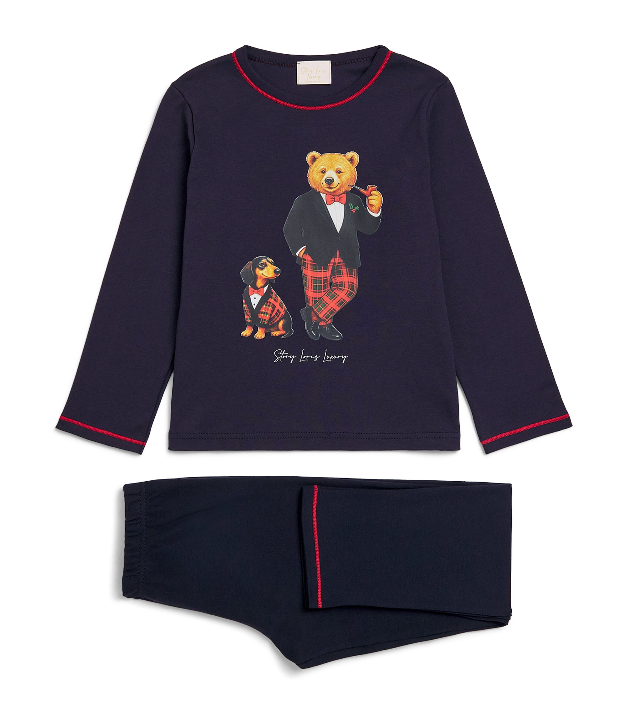 Story Loris Teddy Bear Pyjama Set (3-14 Years) Image 1