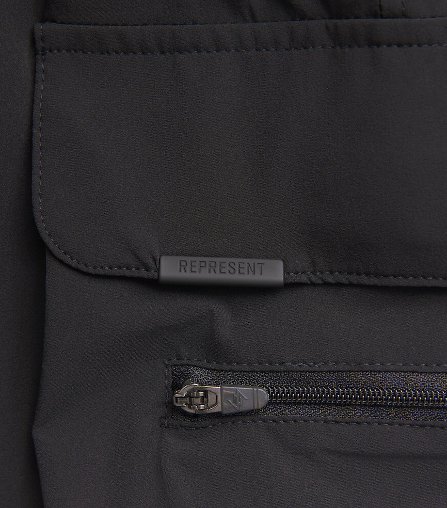 Represent 247 Mens 247 Cargo Trousers Jet Black Image 6