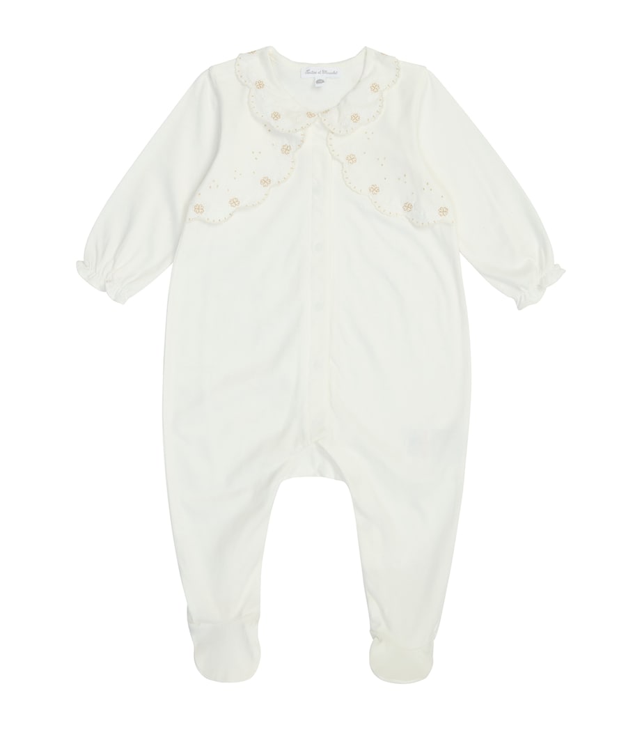 Cotton Embroidered All-In-One (0-24 Months) 13NACRE Image 1