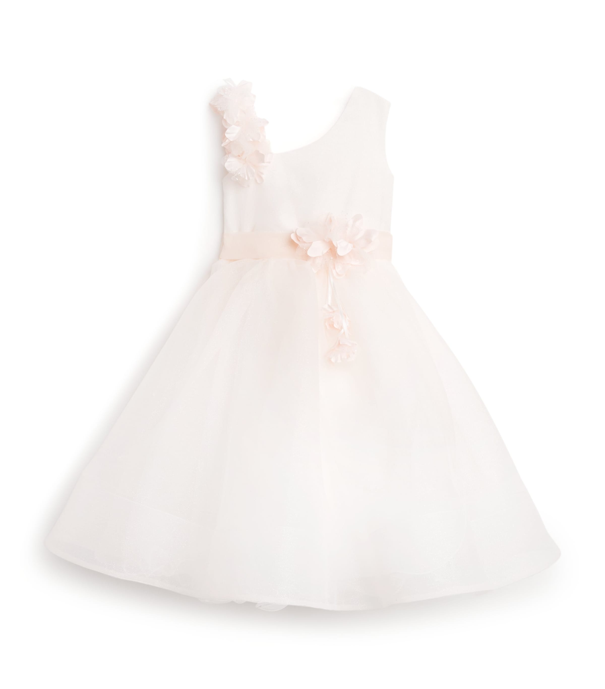 Tulle Sparkling Dress (4-14 Years) PES-PEACH Image 1