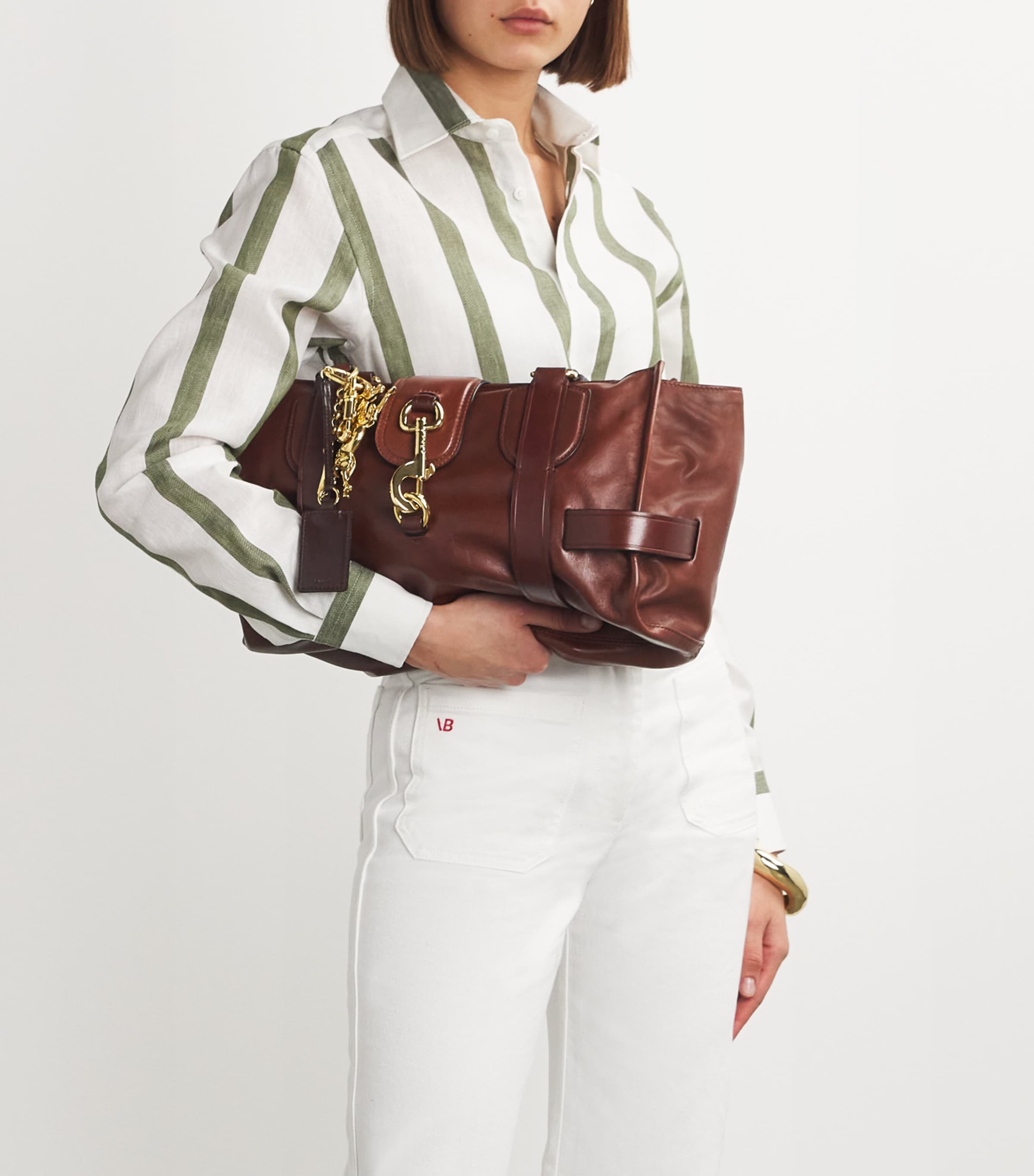 Chloé Calfskin Kerala 25 Top-Handle Bag | Harrods US