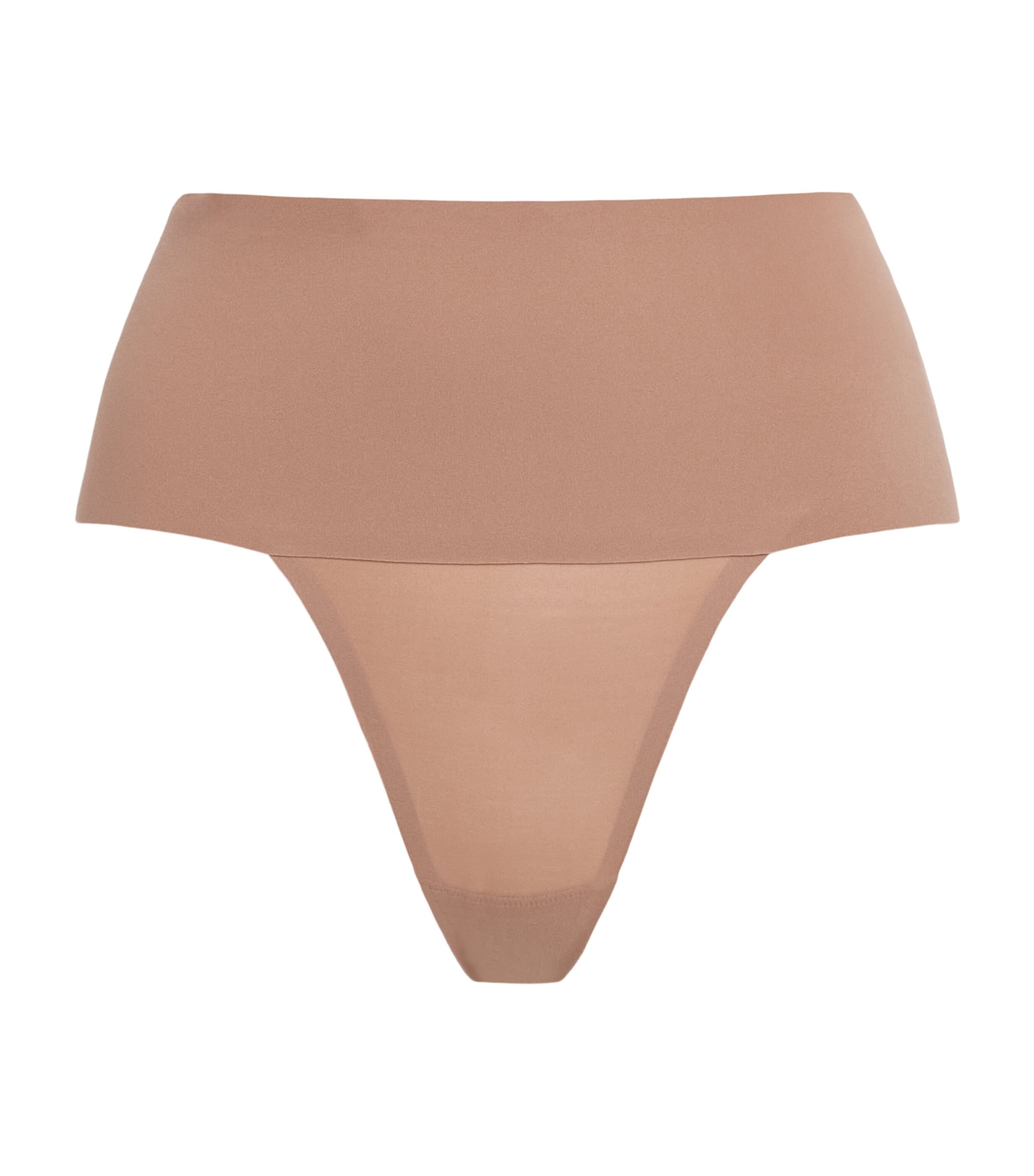 SPANX Womens SPANXsupersmooth Undie-tectable Thong Cinnamon Image 1