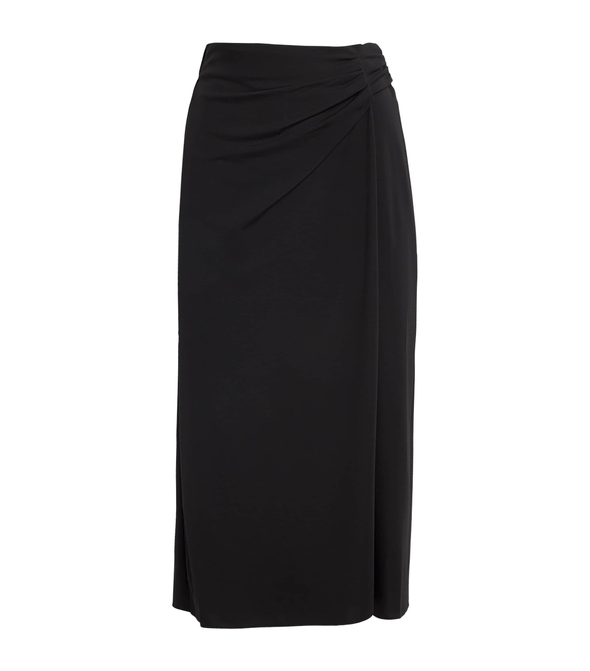 Shop Weekend Max Mara Jersey Midi Skirt In Black