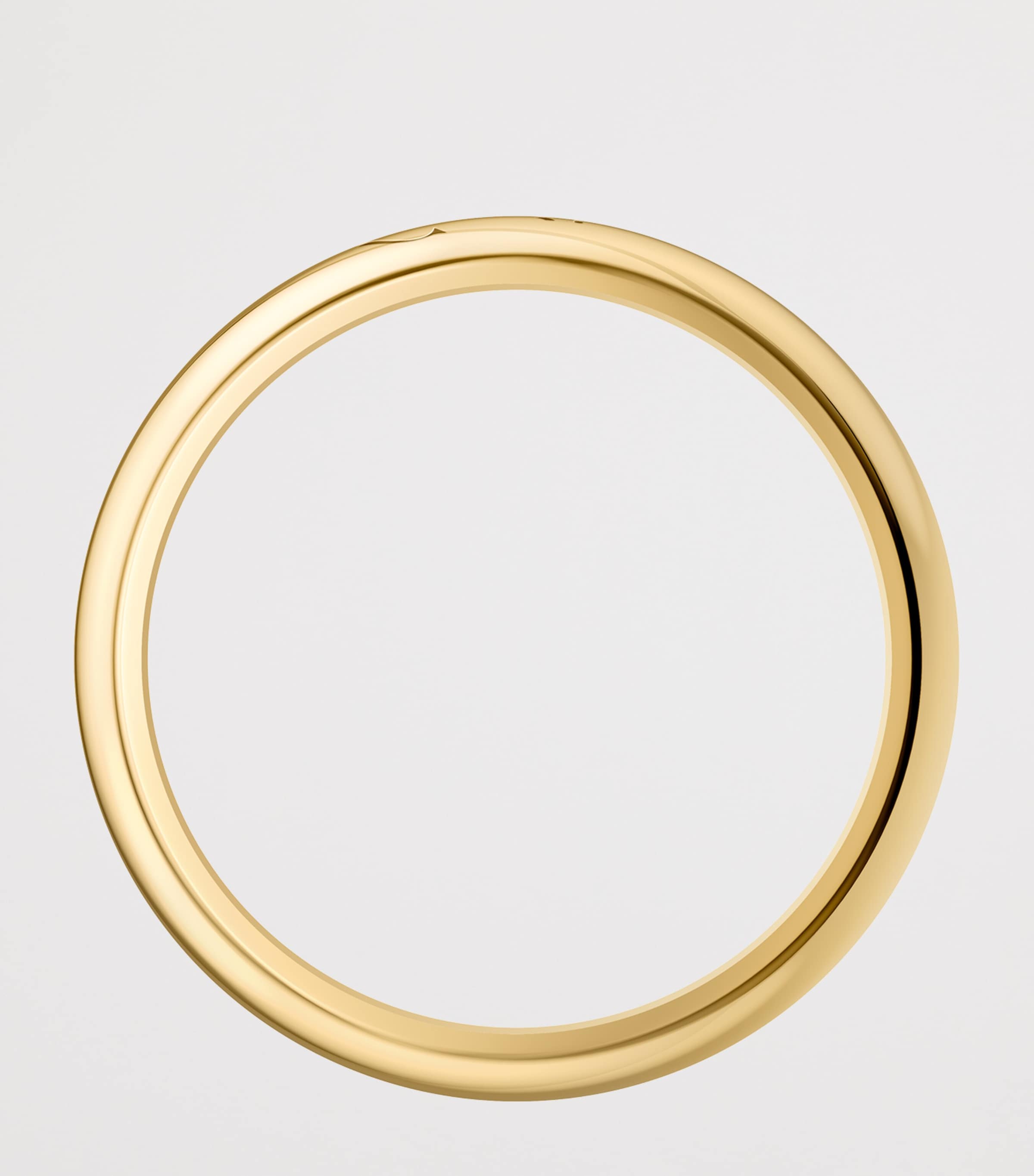 Yellow Gold C de Cartier Curved Wedding Ring YELLOW GOLD Image 3