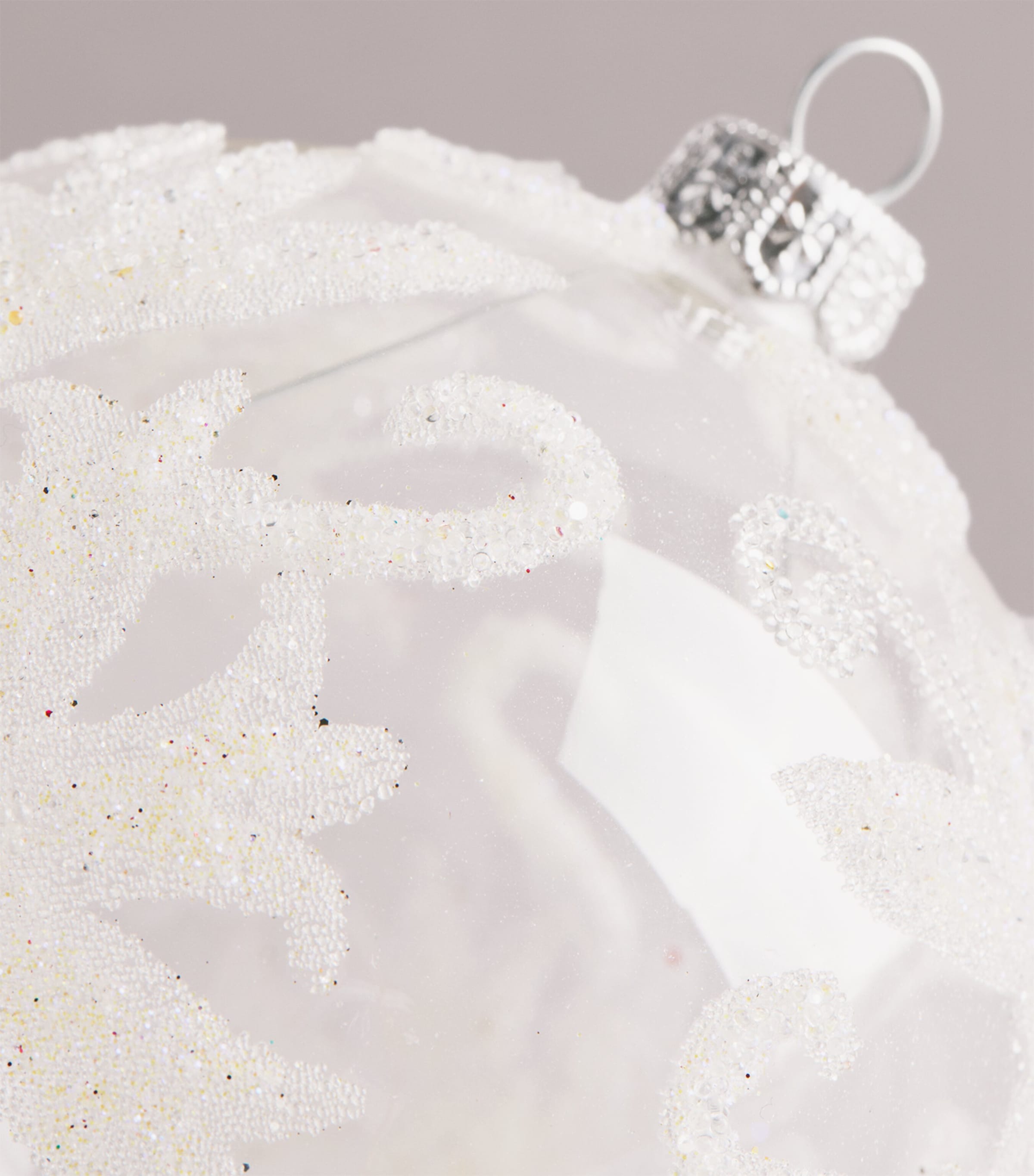 Harrods Bead-Embellished Bauble White Image 2