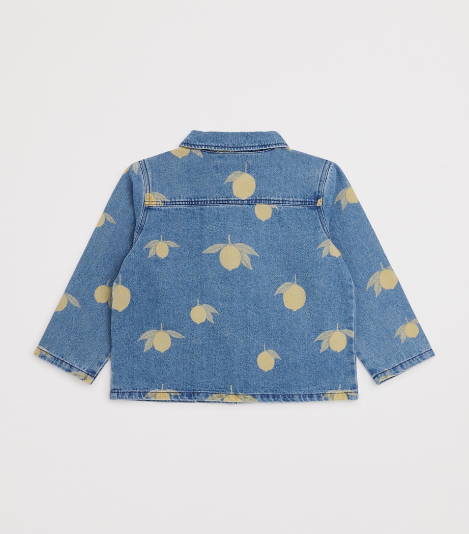 Lemon Print Magot Denim Jacket (9 Months - 10 Years) LEMON DENIM Image 2