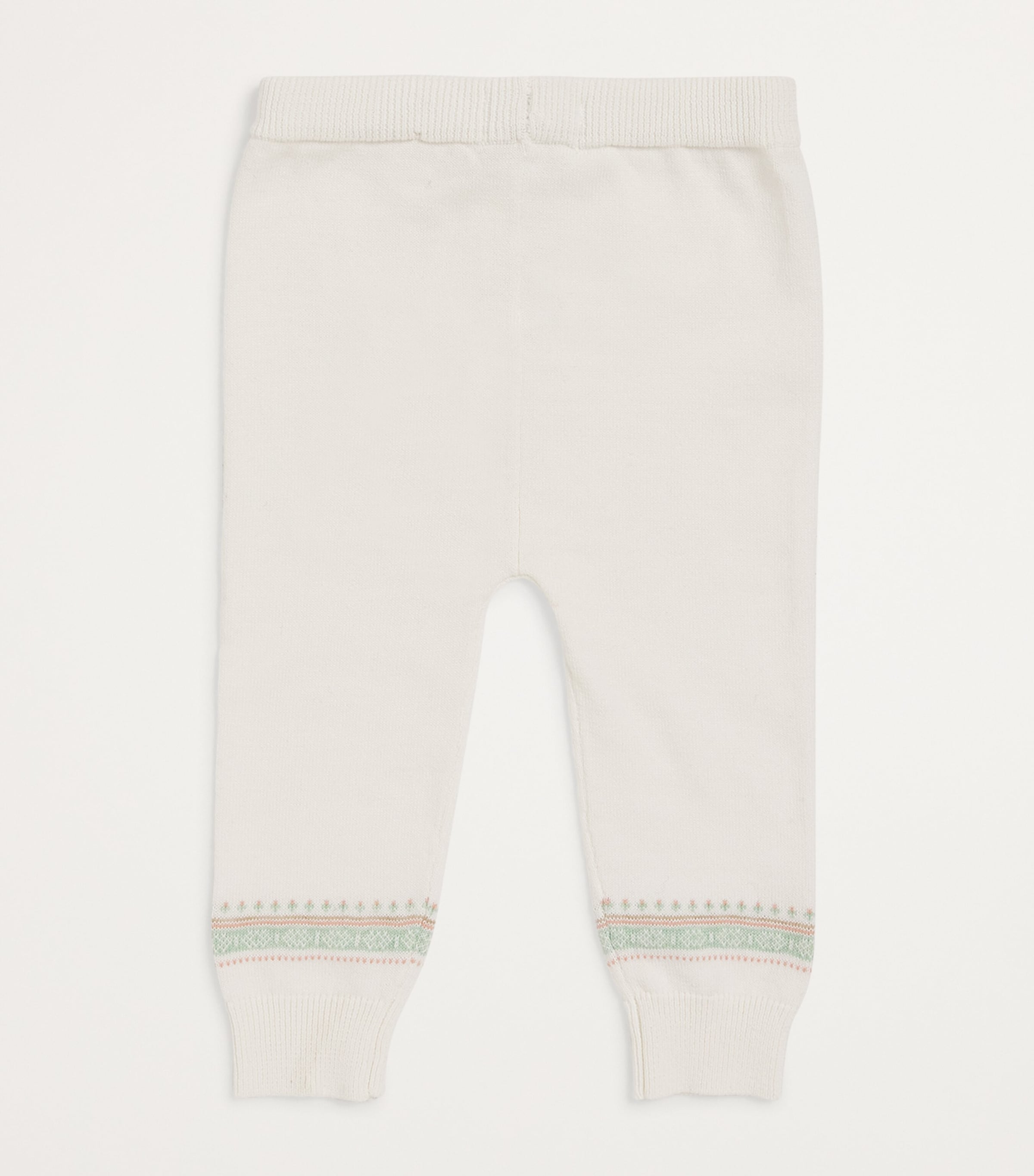 Organic Cotton Fair Isle Trousers (0-24 Months) MULTI Image 2