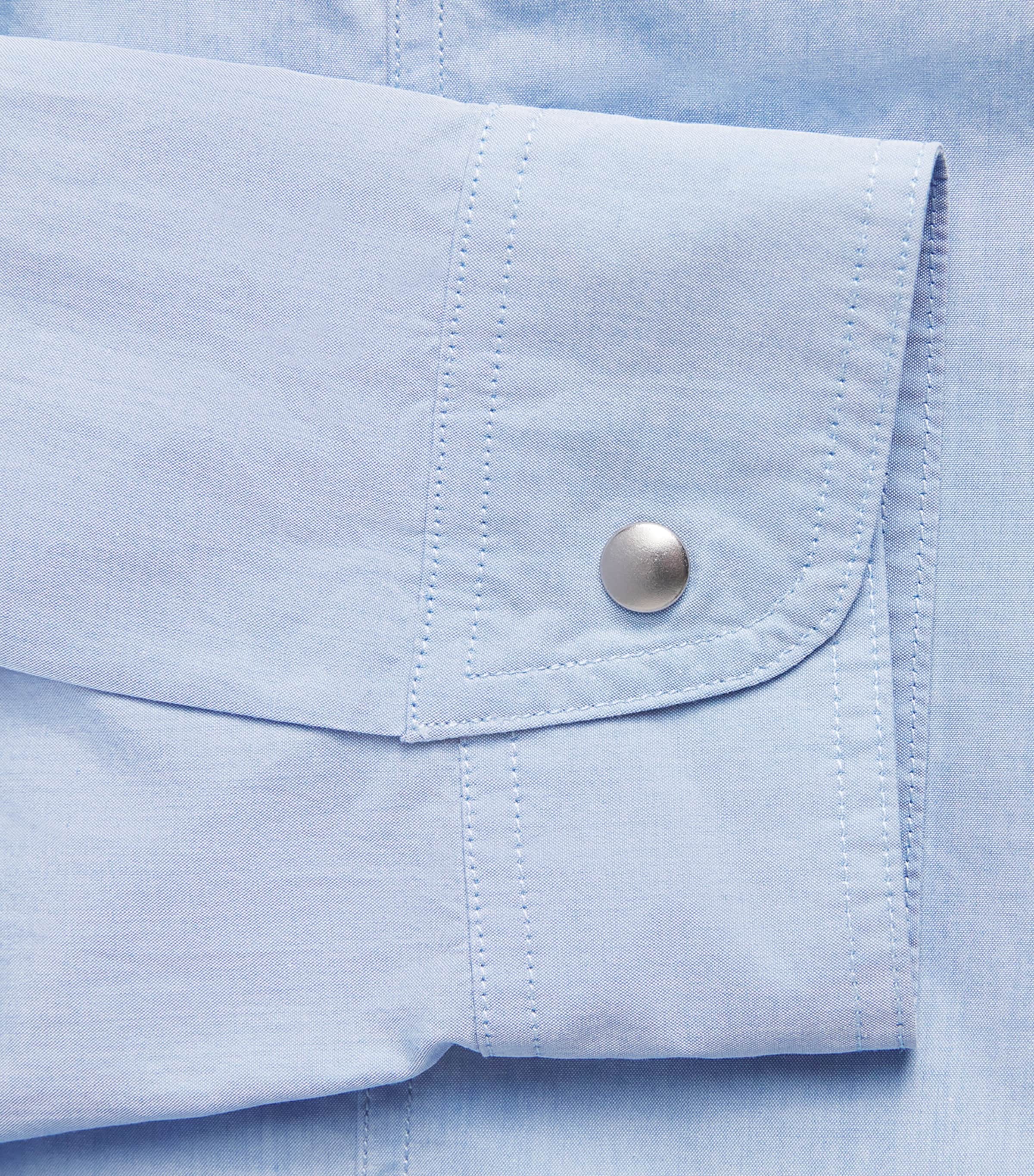 Jil Sander Womens Cotton Shape Shirt Blue Haze Image 6