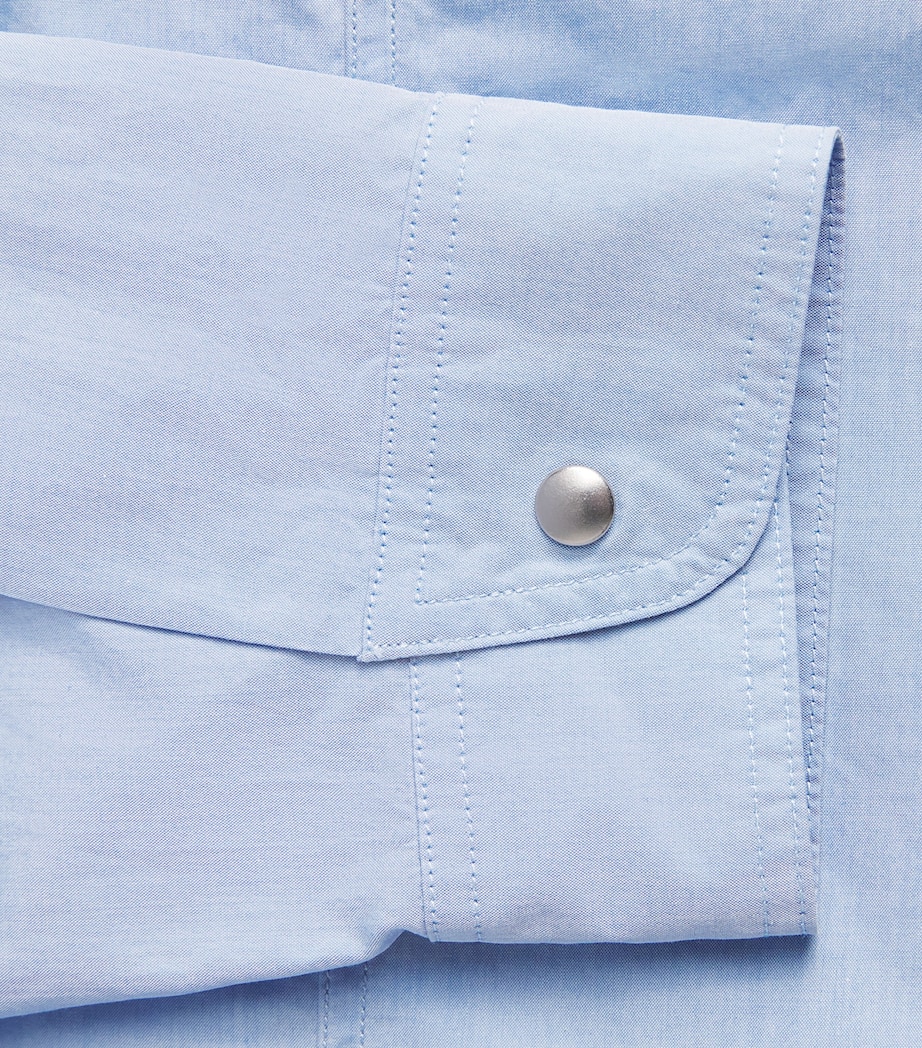 Jil Sander Womens Cotton Shape Shirt Blue Haze Image 6