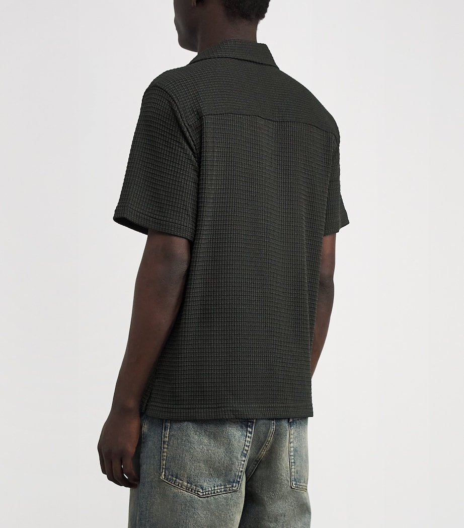Waffle-Knit Troy Shirt DARK ARMY Image 4