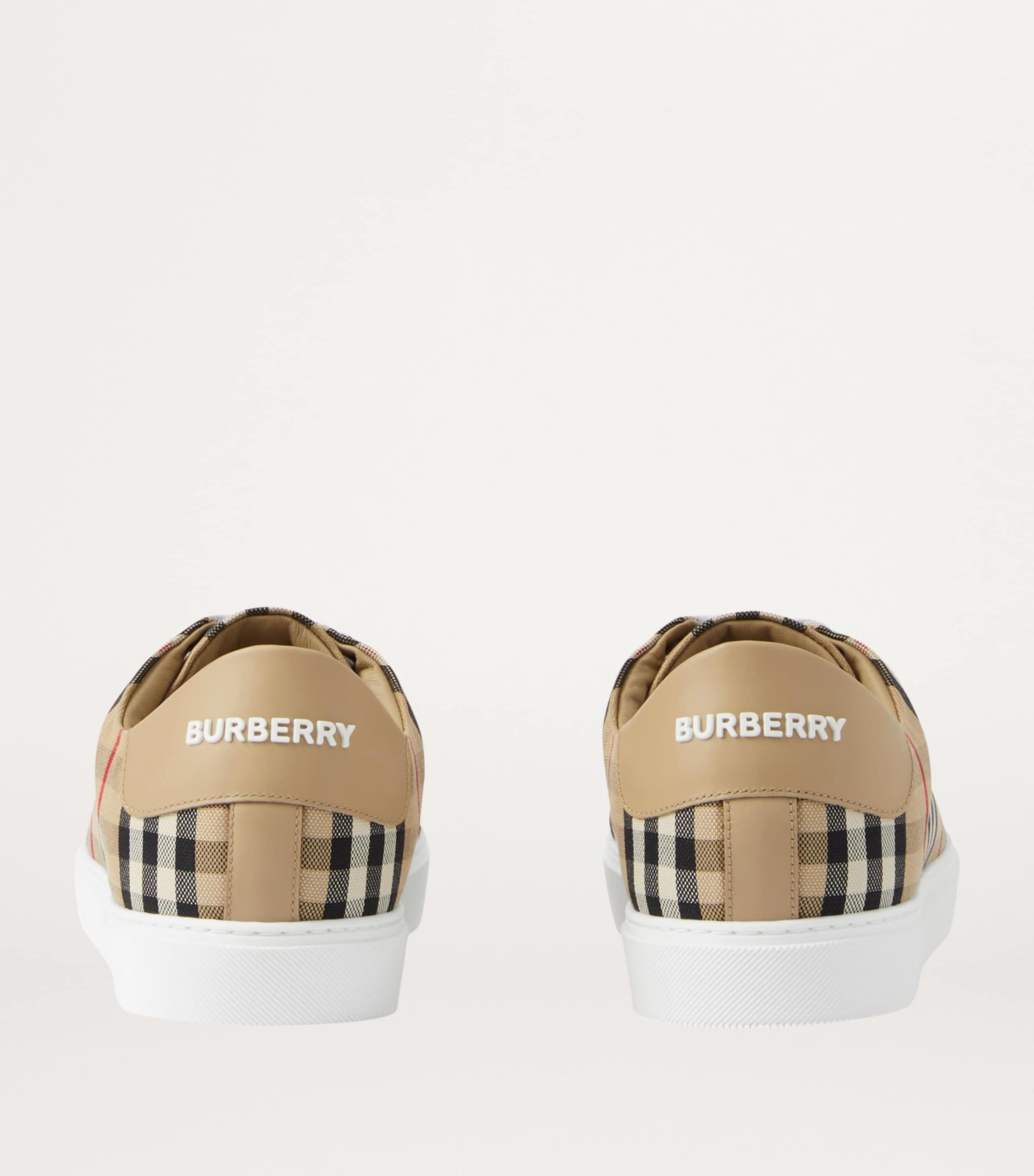 Cotton Check Sneakers ARCHIVE BEIGE Image 3