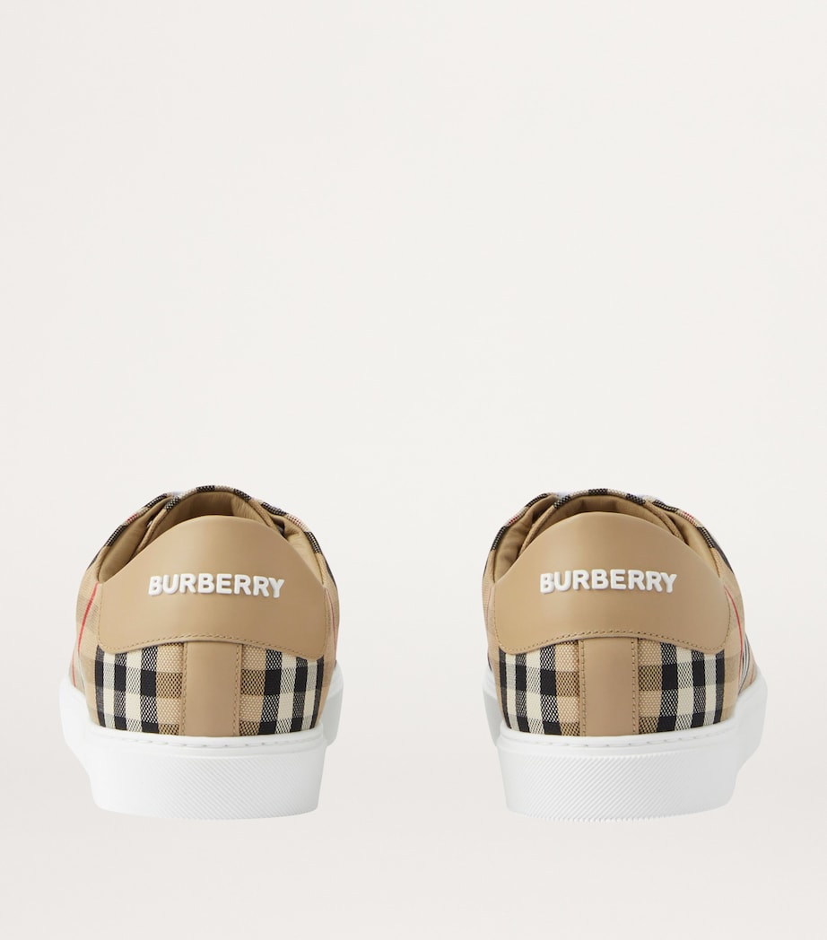 Cotton Check Sneakers ARCHIVE BEIGE Image 3