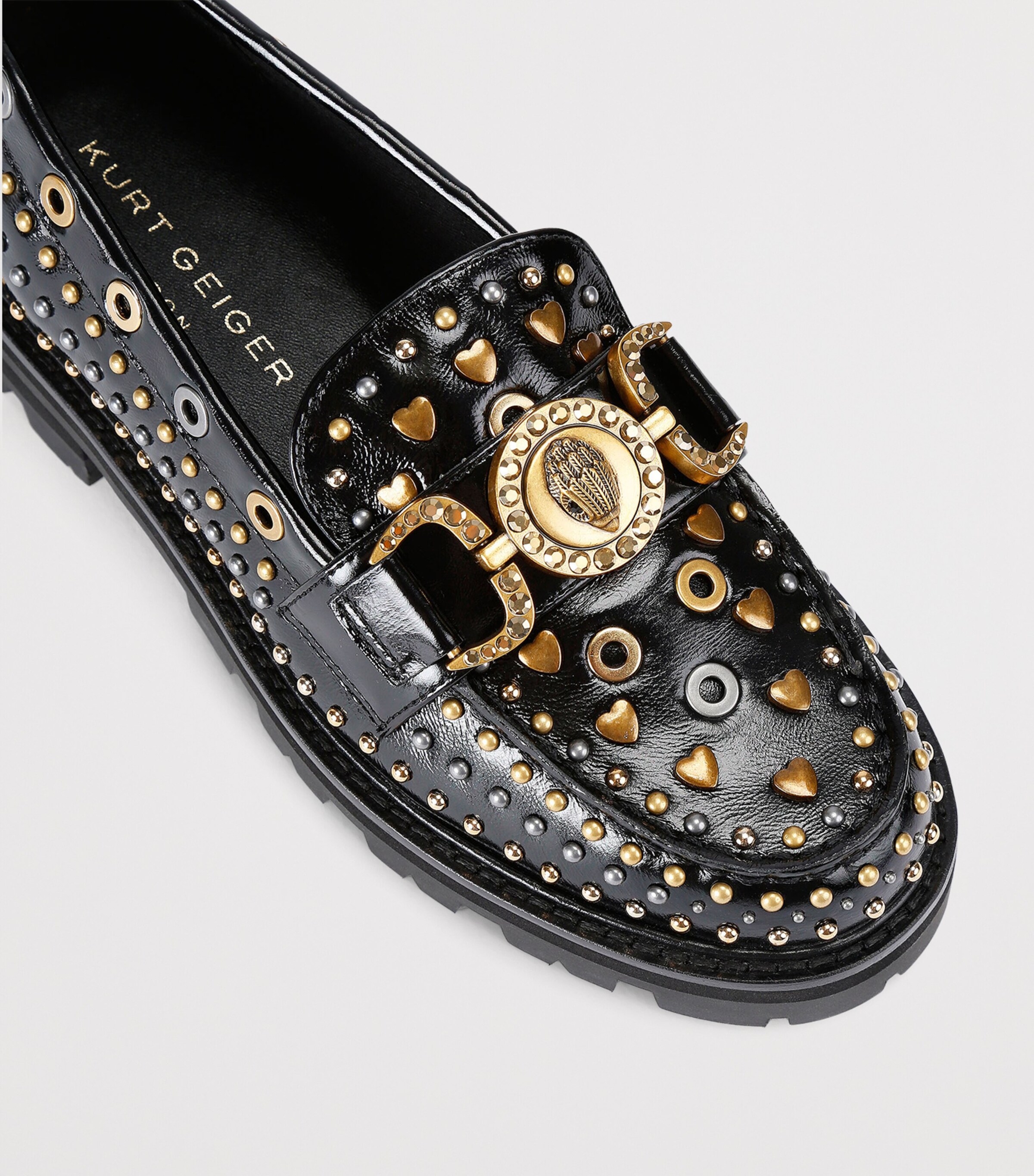 black dress shoes with gold spikes Amazon.com | FERUCCI Men Black Velvet Slippers Loafers Flat with Gold Spikes (6)