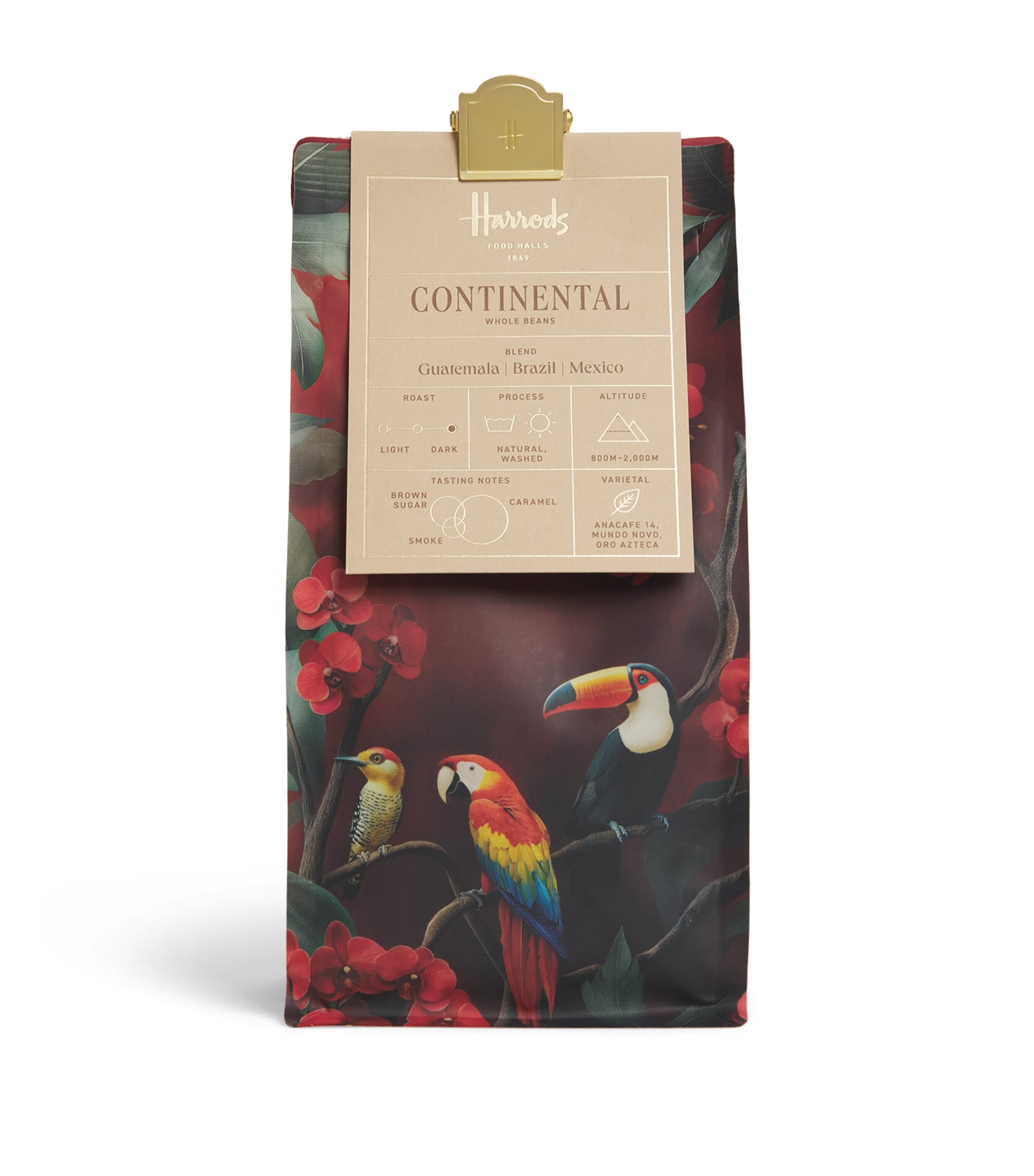 Harrods Continental Coffee Beans (250g) Image 1