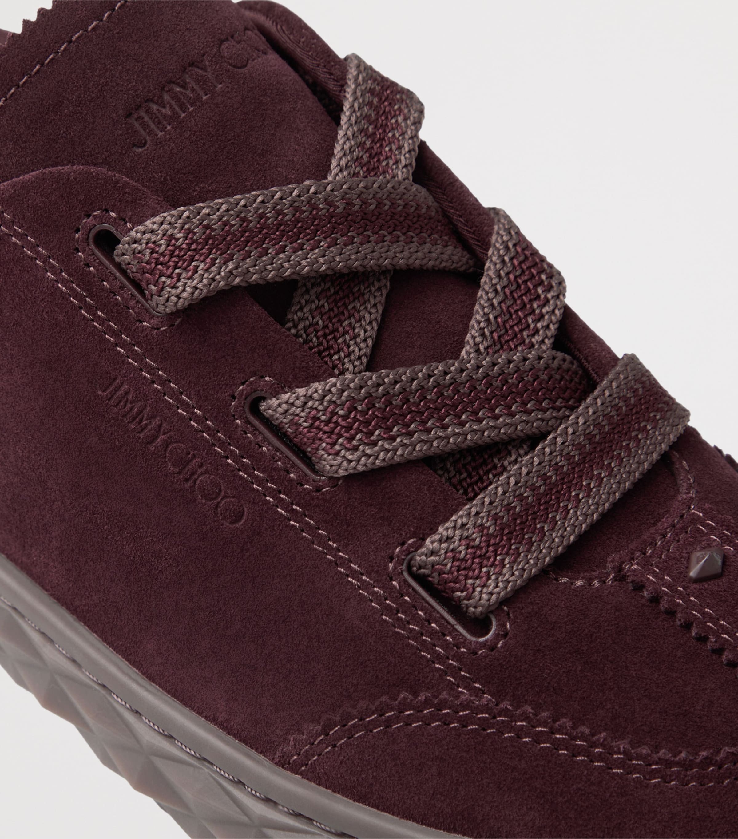 Diamond Light Flex Suede Sneakers V DEEP MERLOT Image 5