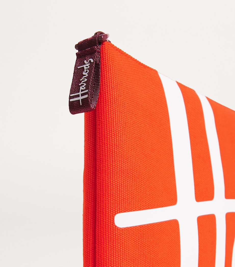 Medium Cotton Logo Pouch ORANGE Image 4