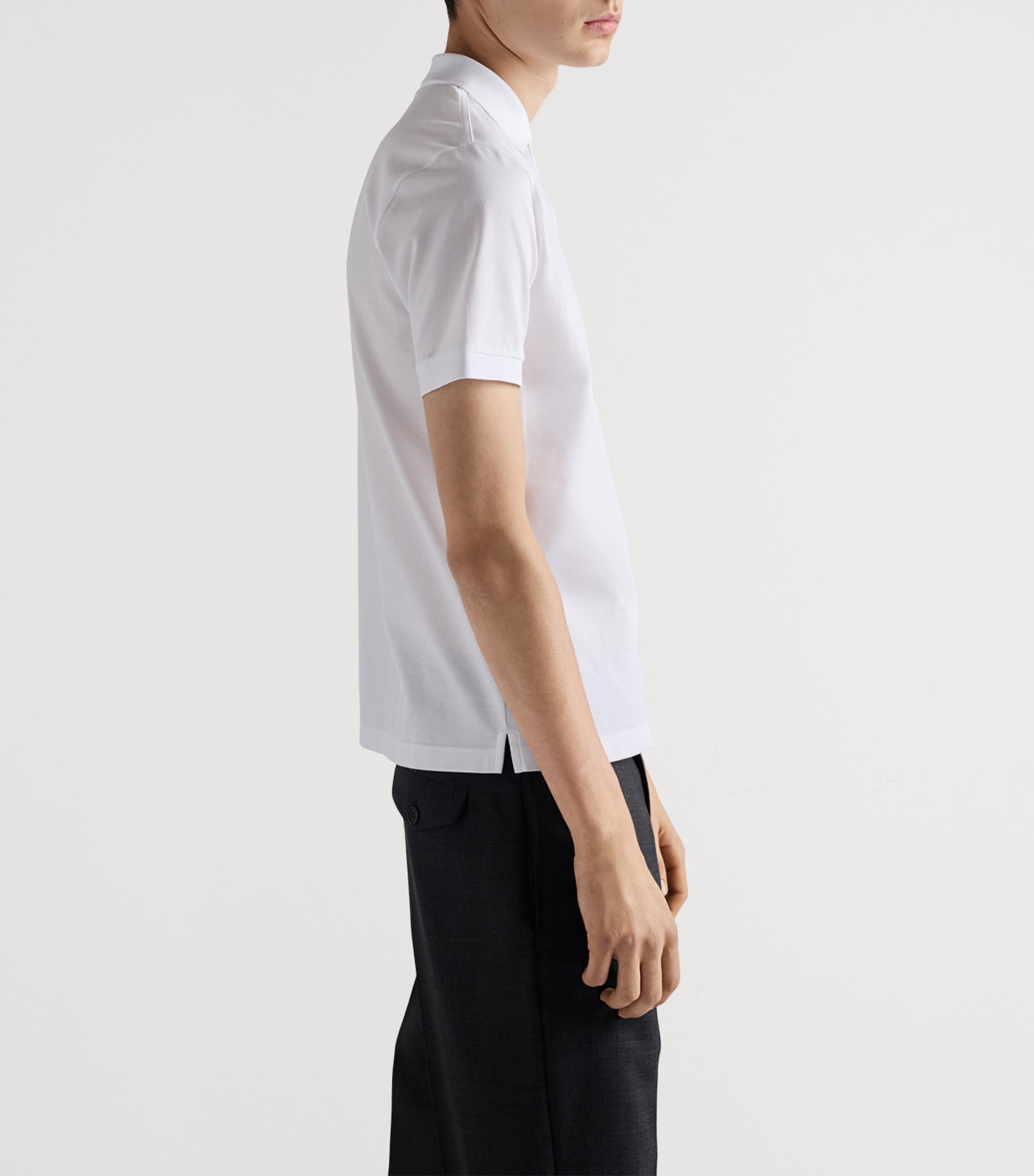 Cotton Piqué Polo Shirt F0009 Image 4