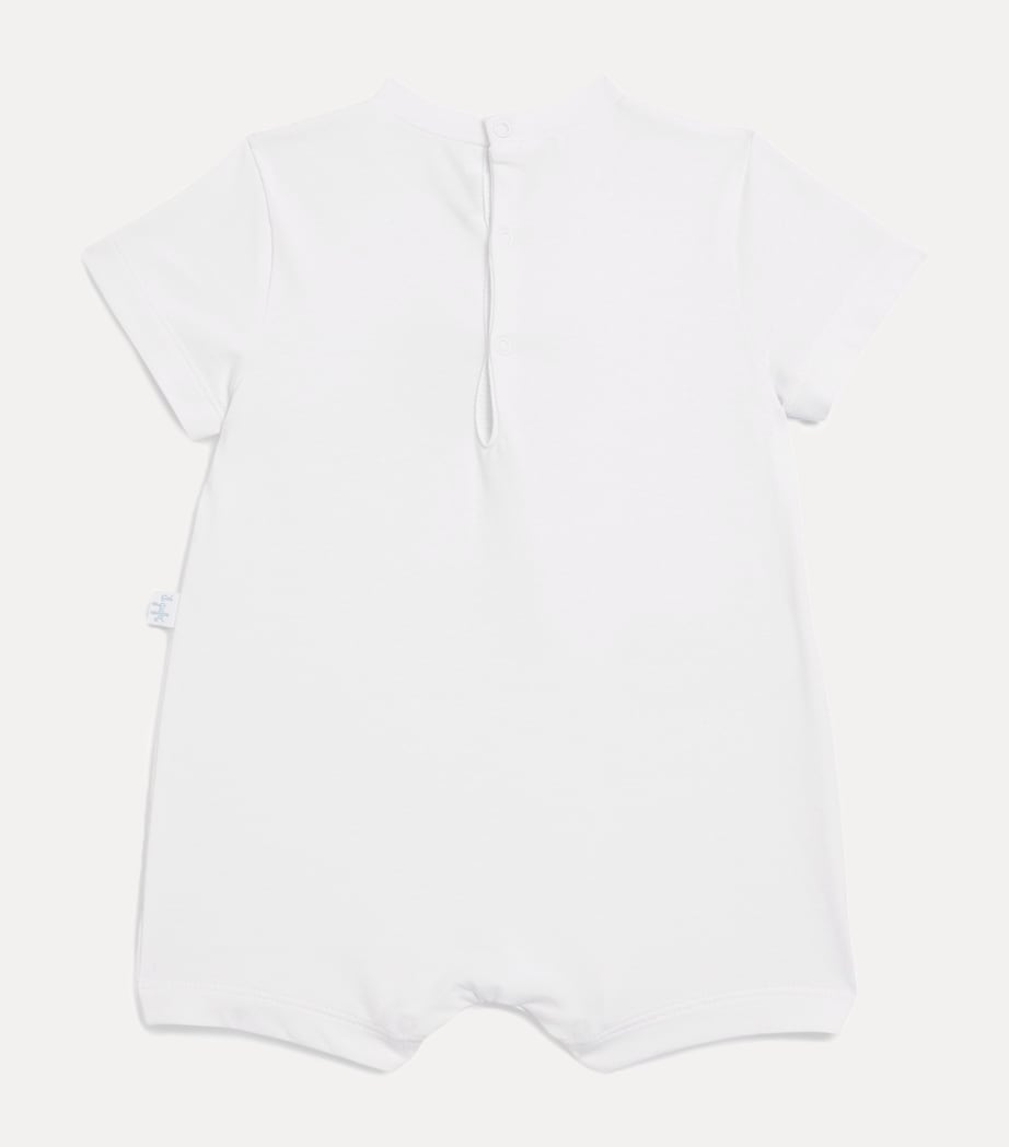 Stretch-Cotton Dog Bodysuit (3-18 Months) 010 WHITE Image 2