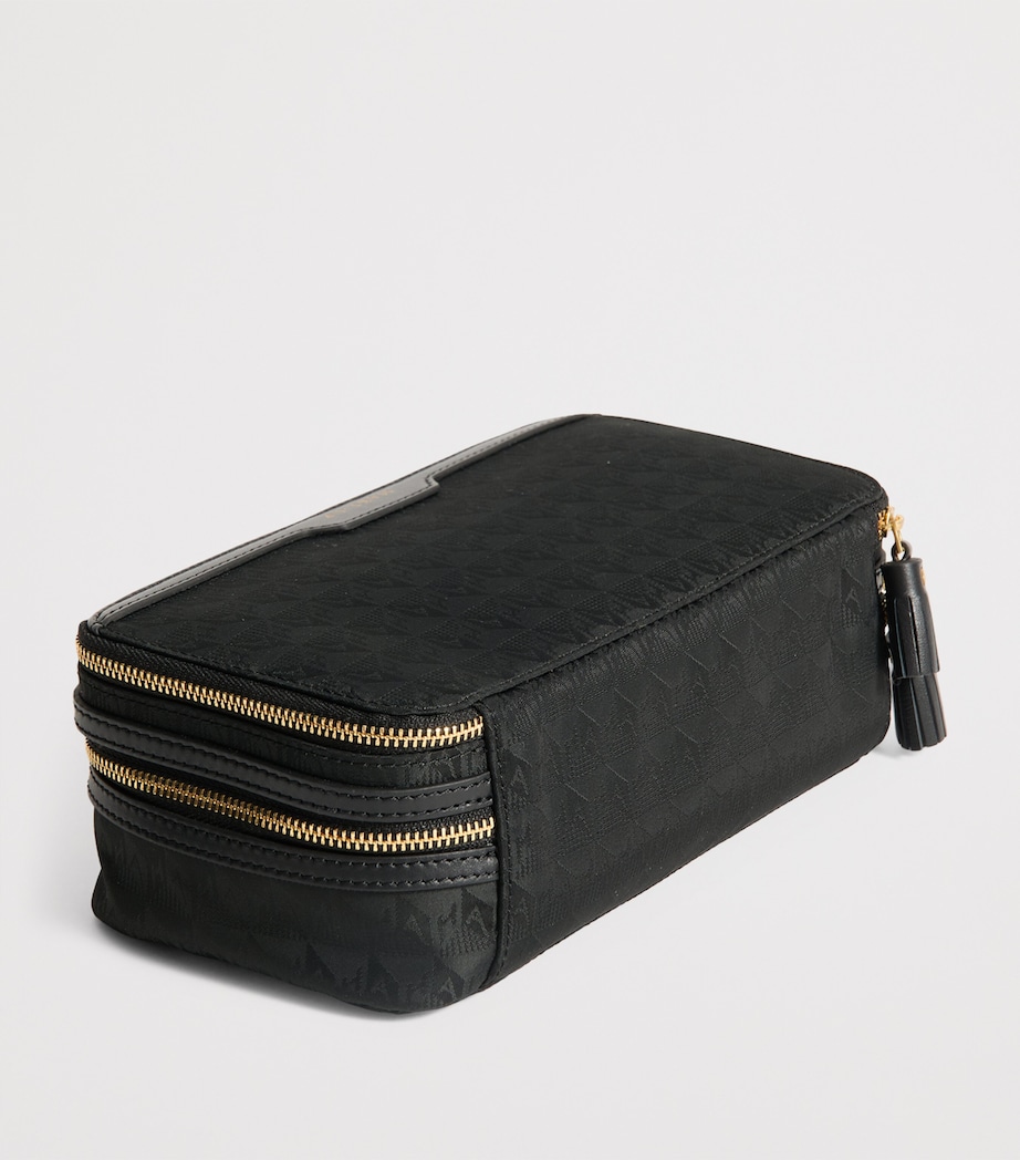 Jacquard Logo Make-Up Pouch BLACK Image 5