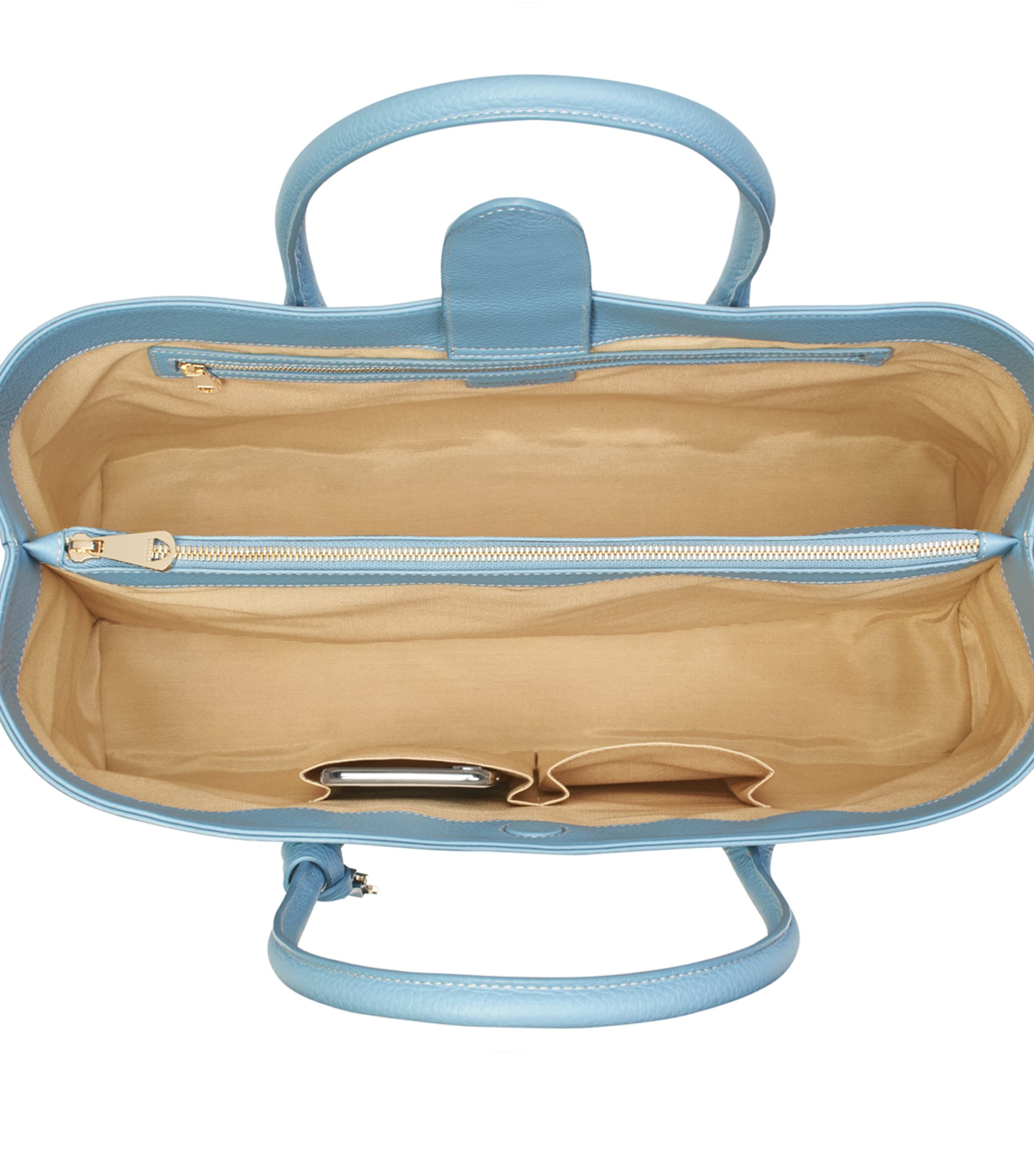 Leather London Tote Bag BROWN Image 6