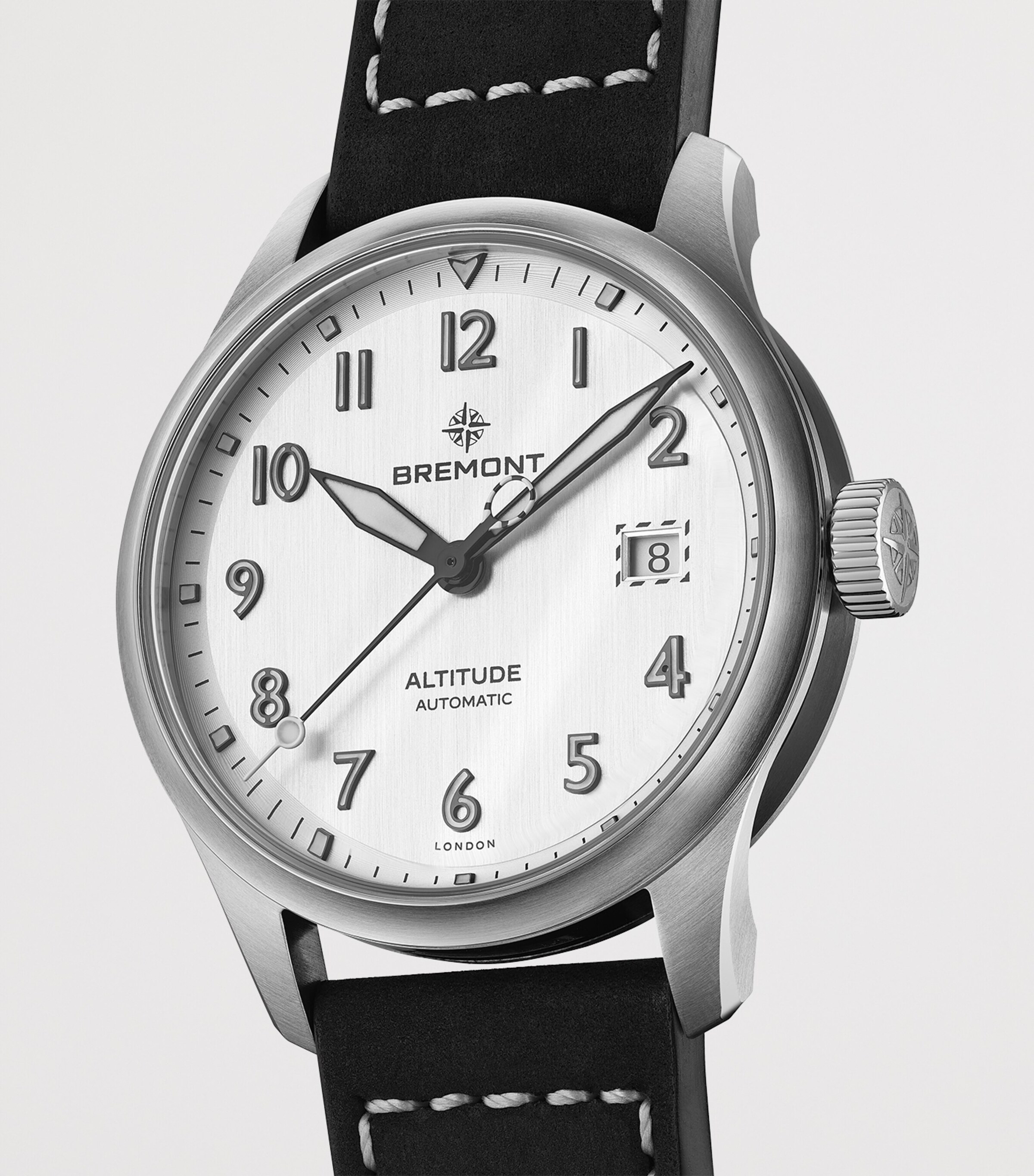 Bremont Stainless Steel Altitude Date Watch 39mm Silver Image 3