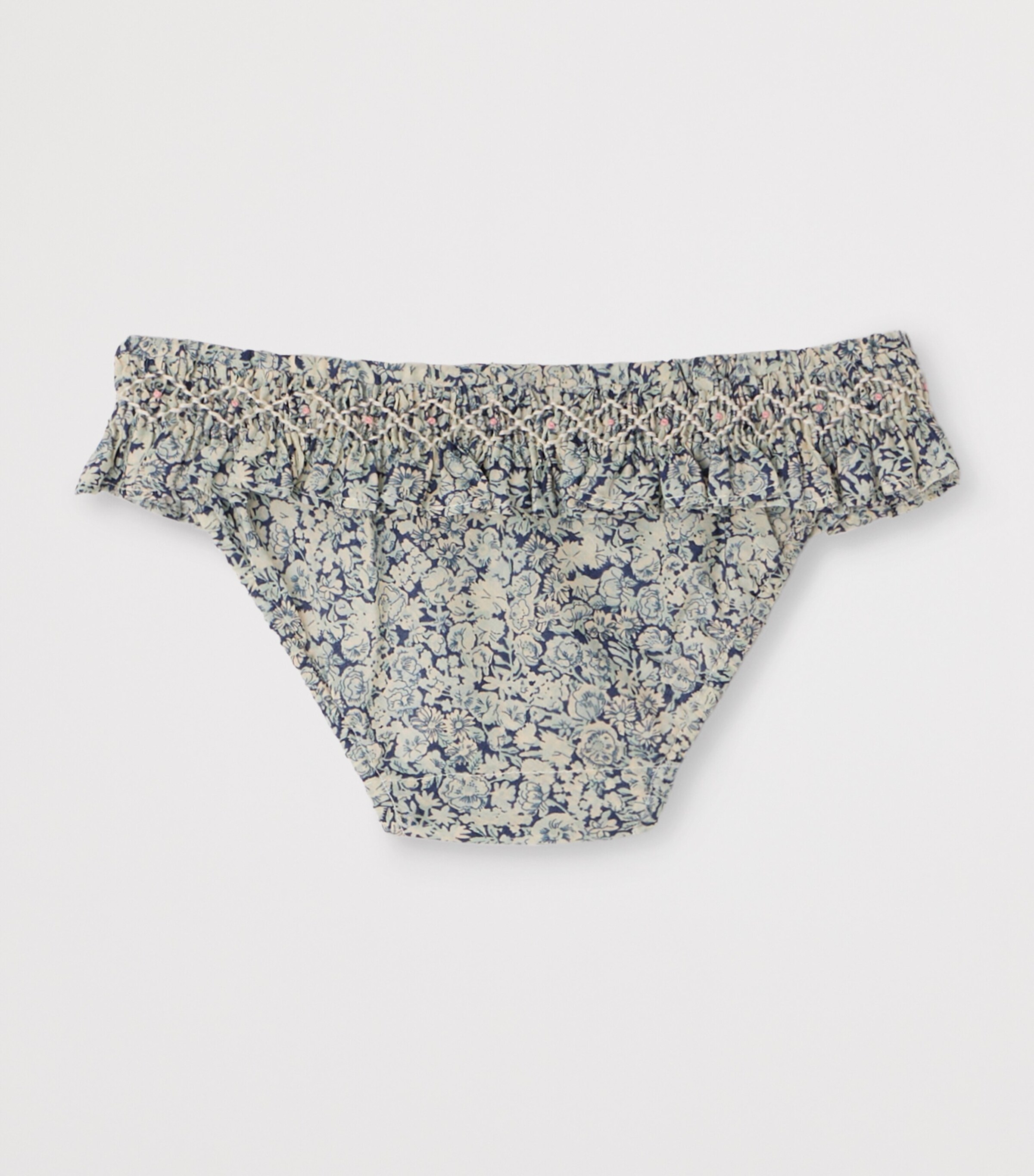 Bonpoint Floral Print Bikini Bottoms (6-18 Months) Fl Bleu De Prusse Image 2