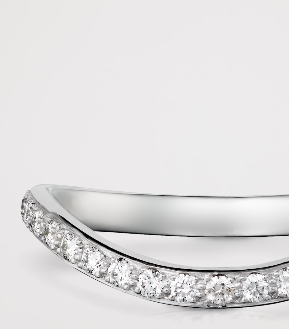 Cartier Platinum and Diamond Trinity Ruban Wedding Band Platinum Image 5