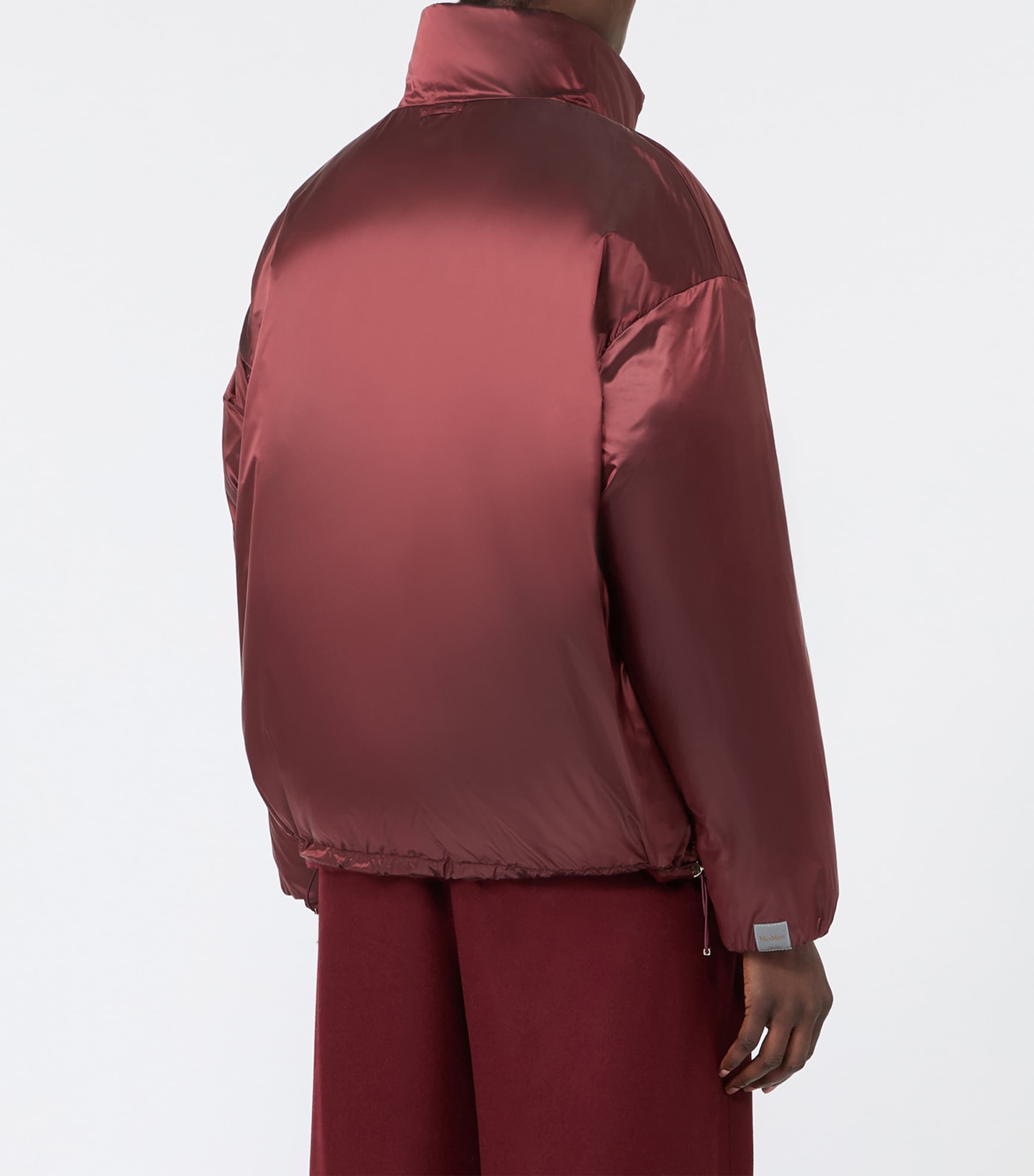 Max Mara Womens Cashmere Reversible Puffer Jacket Bordeaux Image 5