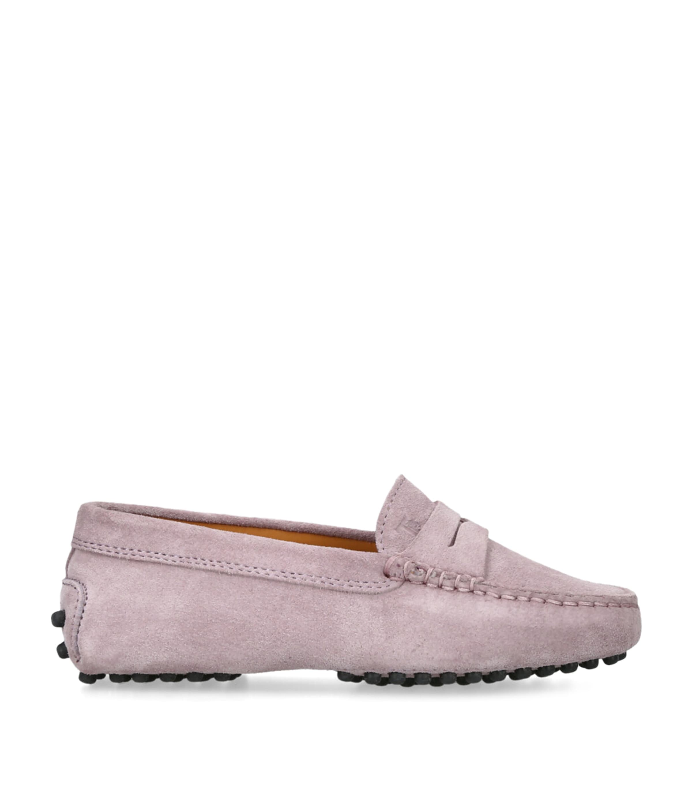 Tod's Suede Gommino Driving Shoes Pink Image 1