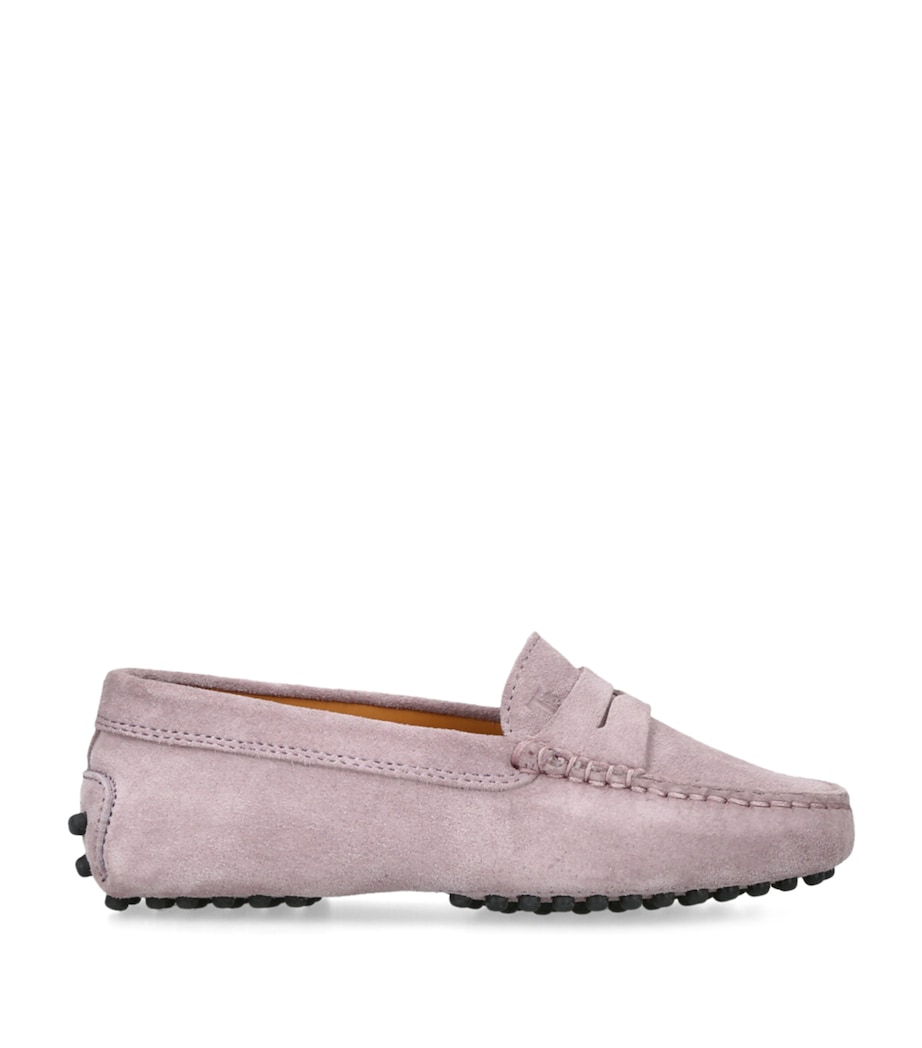 Tod's Suede Gommino Driving Shoes Pink Image 1