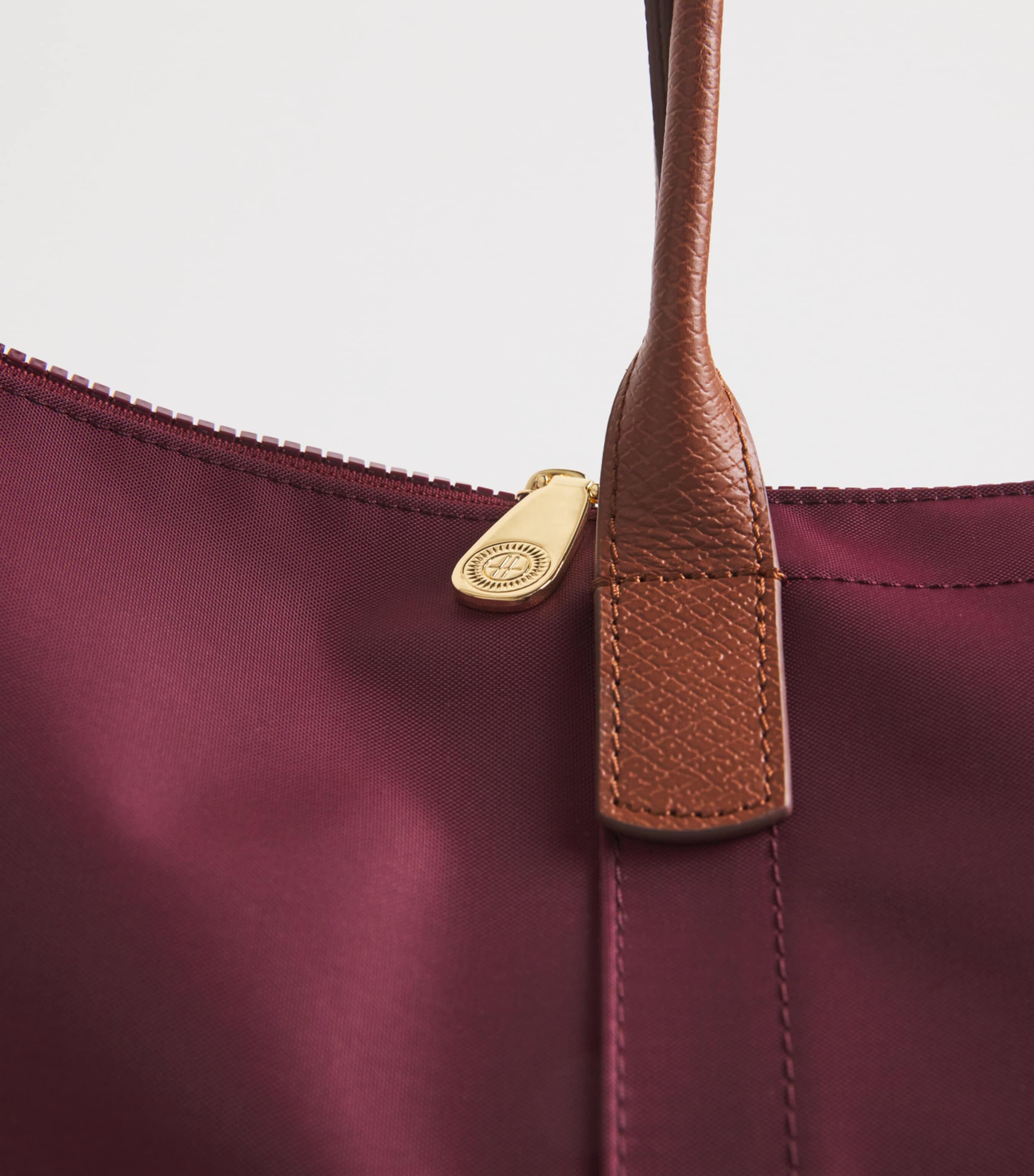 Harrods Medium Nylon Tote Bag Pink Image 6