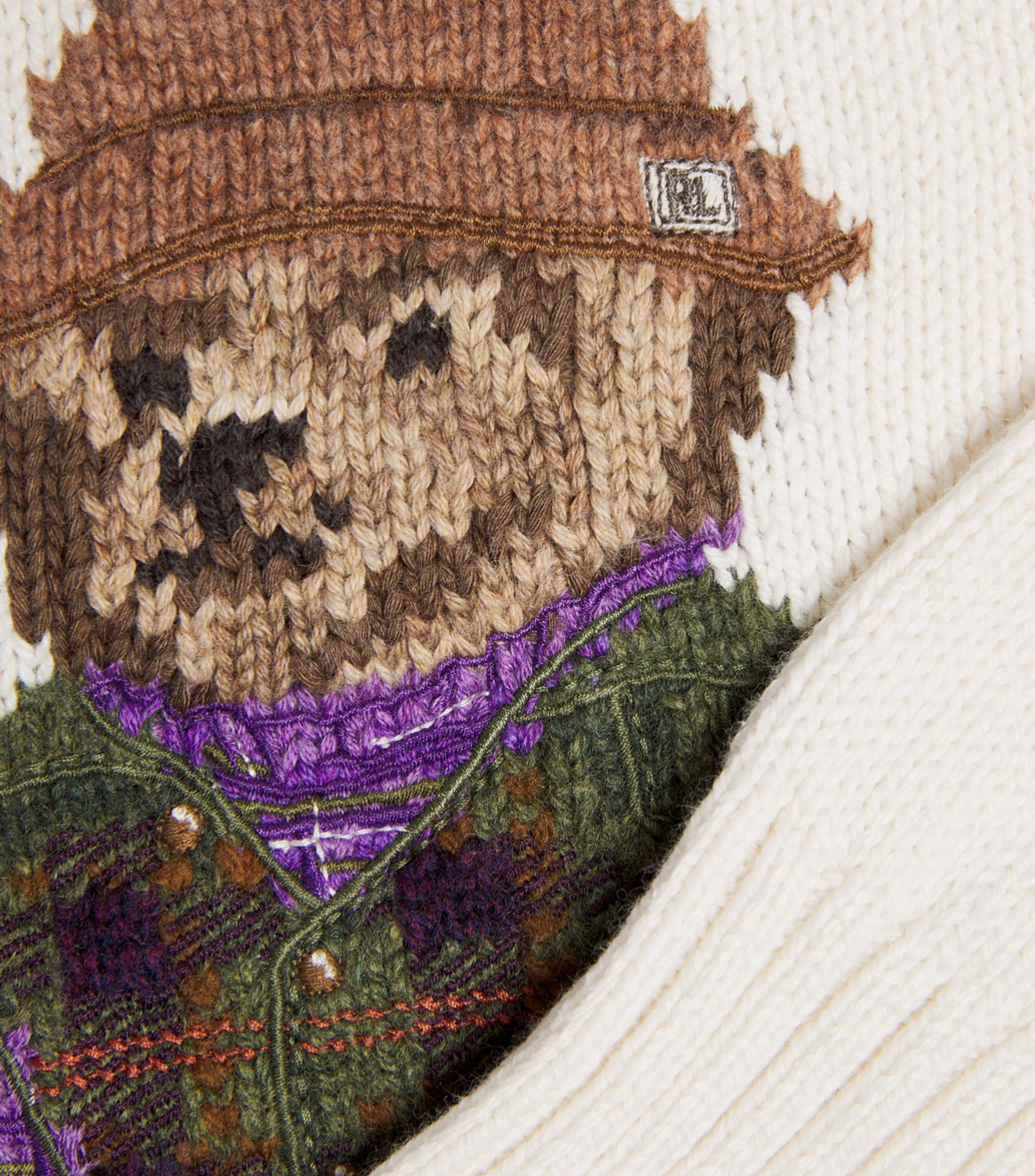 Ralph Lauren Kids Polo Bear Sweater (2-7 Years) Estate Cream Image 3
