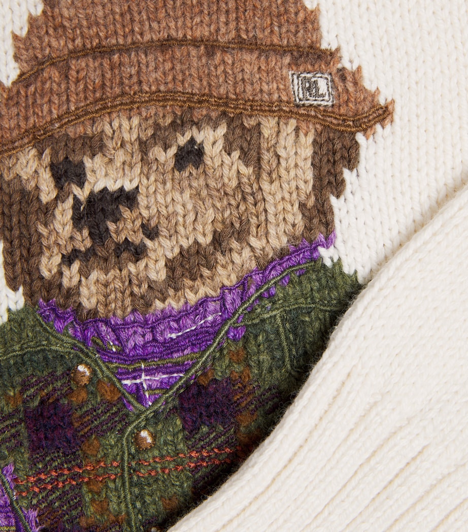 Ralph Lauren Kids Polo Bear Sweater (2-7 Years) Estate Cream Image 3
