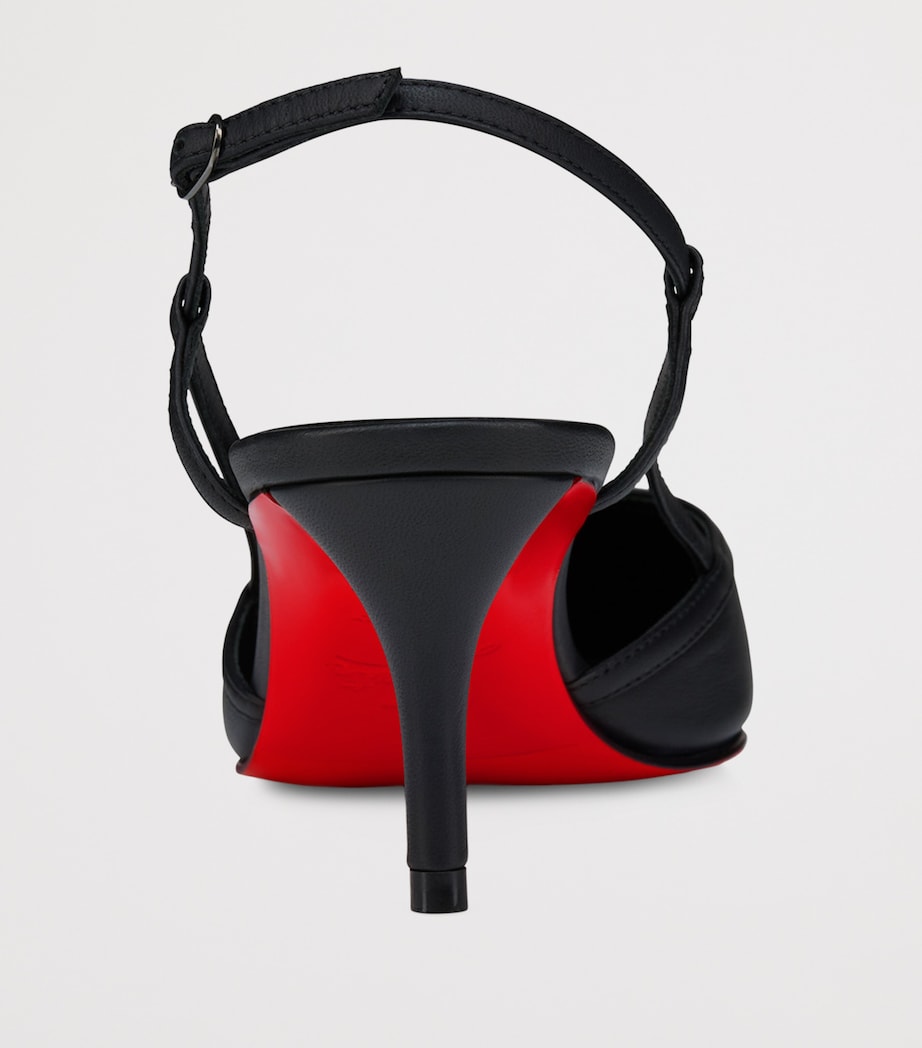 Miss Z Sling Nappa Leather Slingback Pumps 60 B439 Image 5