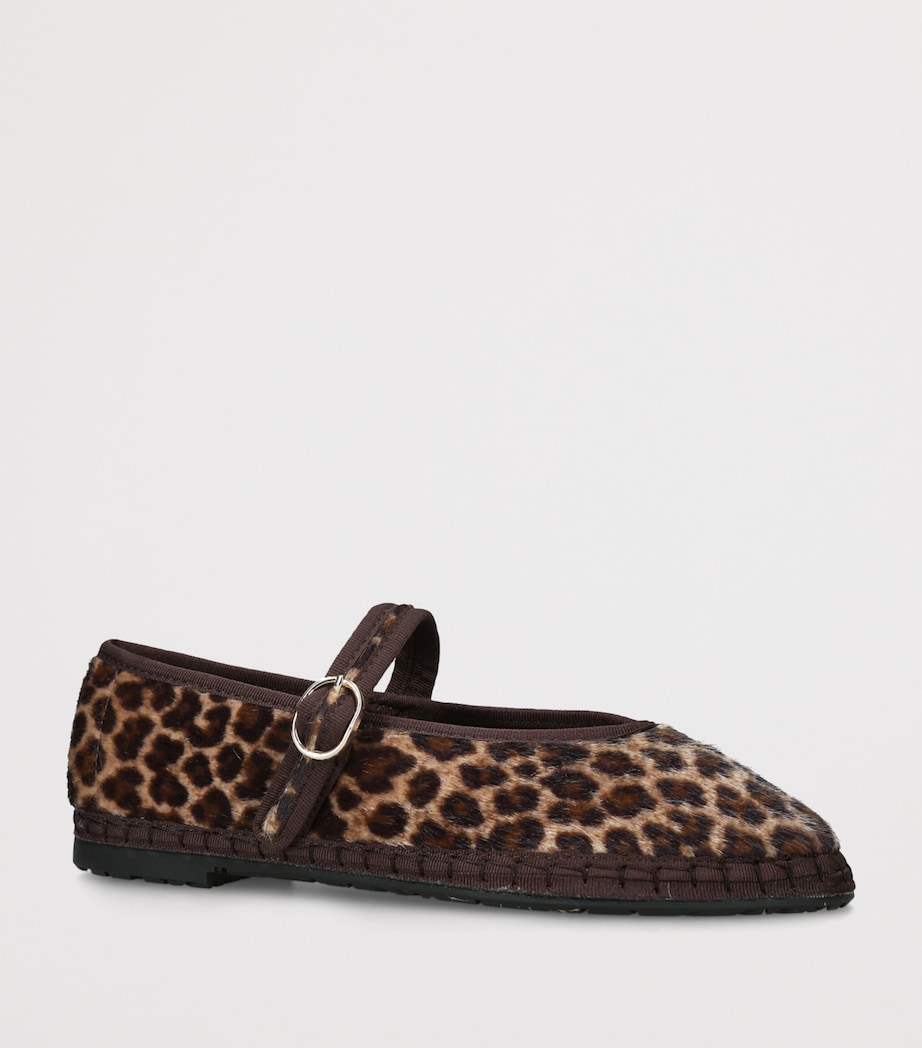 Flabelus Leopard Print Pierre Mary Janes Dk.brn Com Image 2