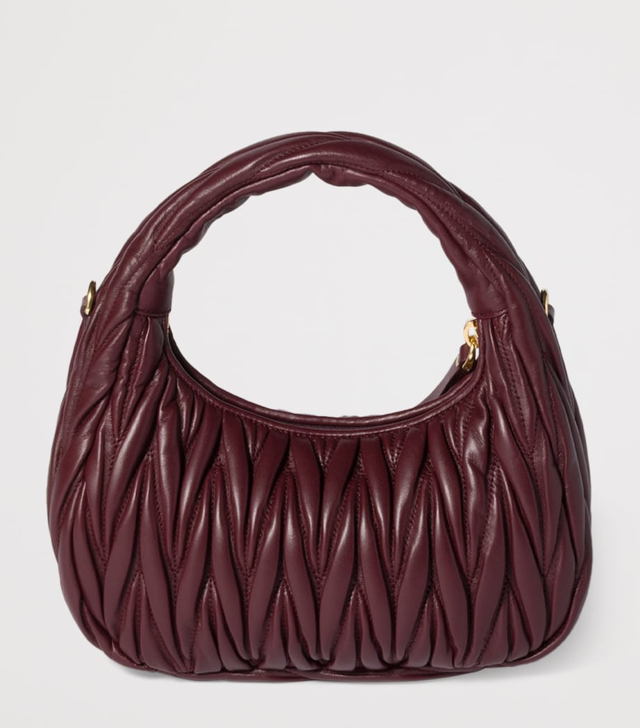 Small Matelassé Lambskin Wander Top-Handle Bag F0007 Image 4