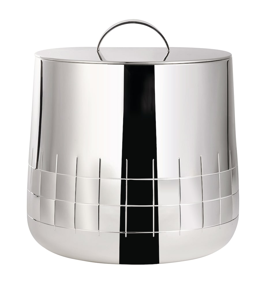 Silver-Plated Graphik Insulated Ice Bucket SILVER Image 1