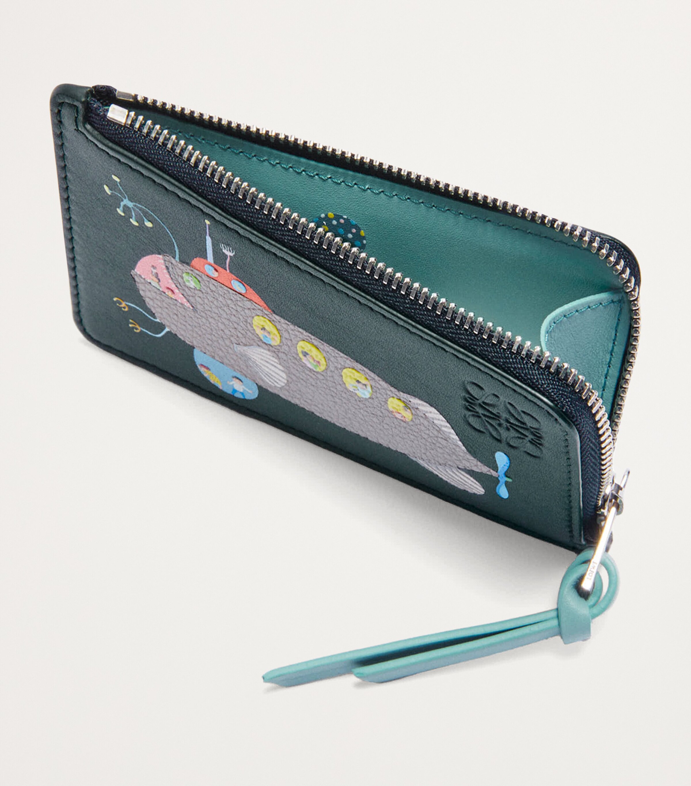 小物 LOEWE x SUNA FUJITA DEEP SEA CARD HOLDER LOEWE Green x Suna Fujita Deep Sea Card Holder | Harrods QA