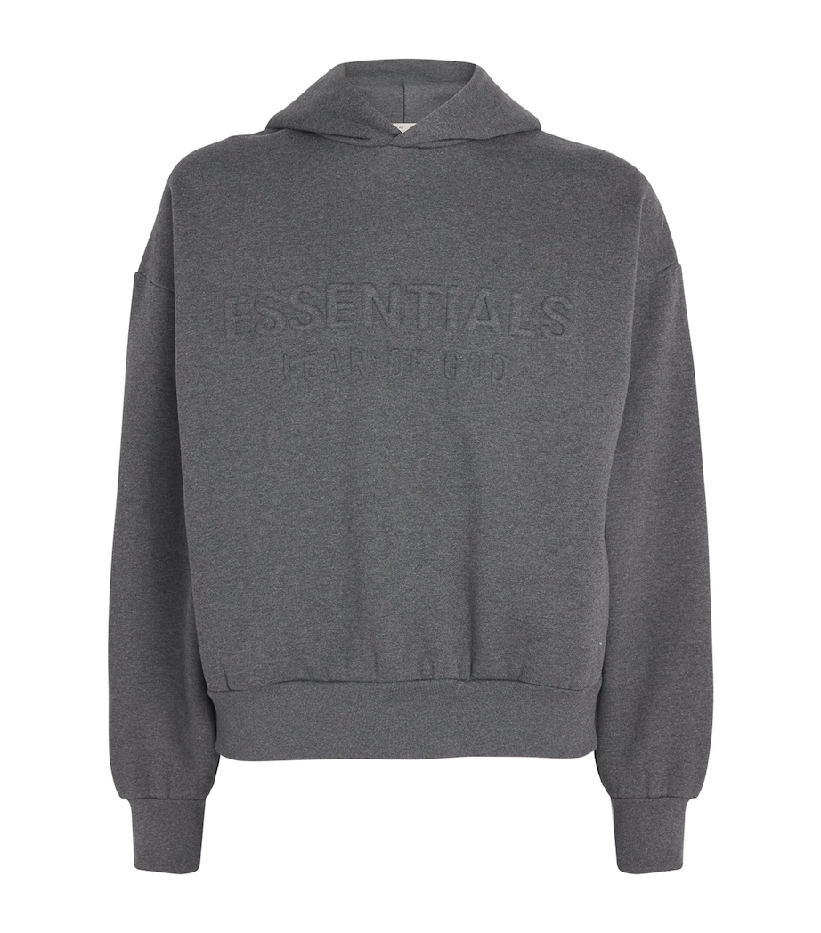 Cotton Logo Hoodie CHARCOAL HEATHER Image 1