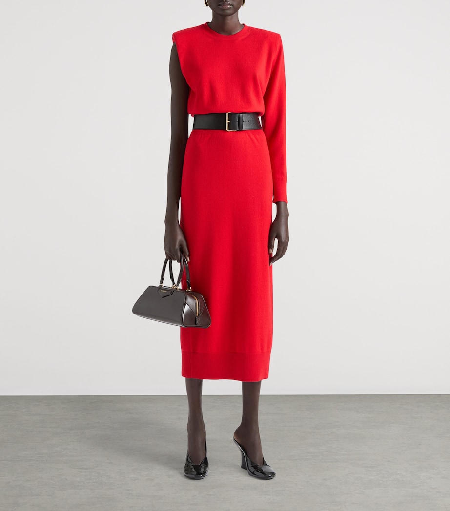 One-Sleeve Midi Dress VERMILLON Image 2