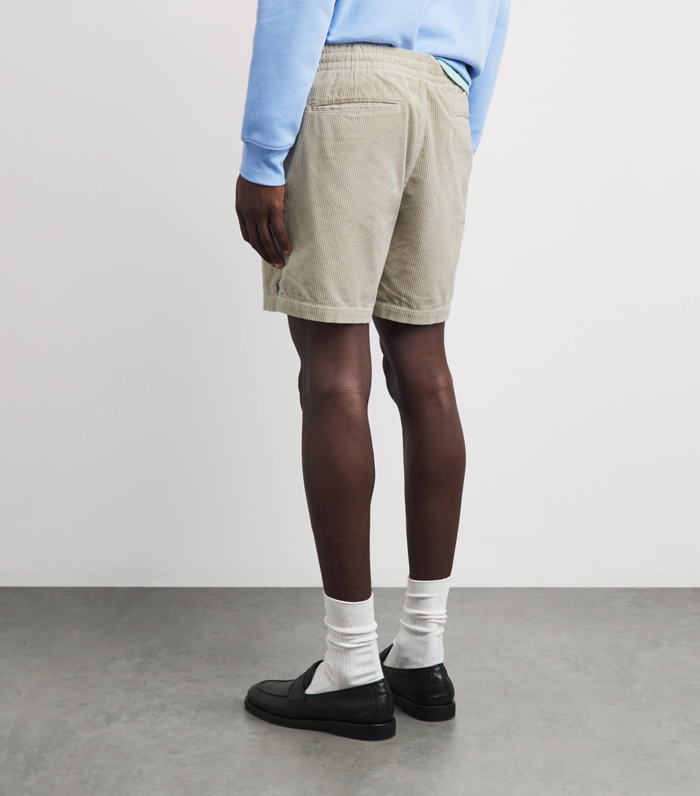 Polo Ralph Lauren Mens Cotton Corduroy Prepster Shorts Khaki Stone Image 5
