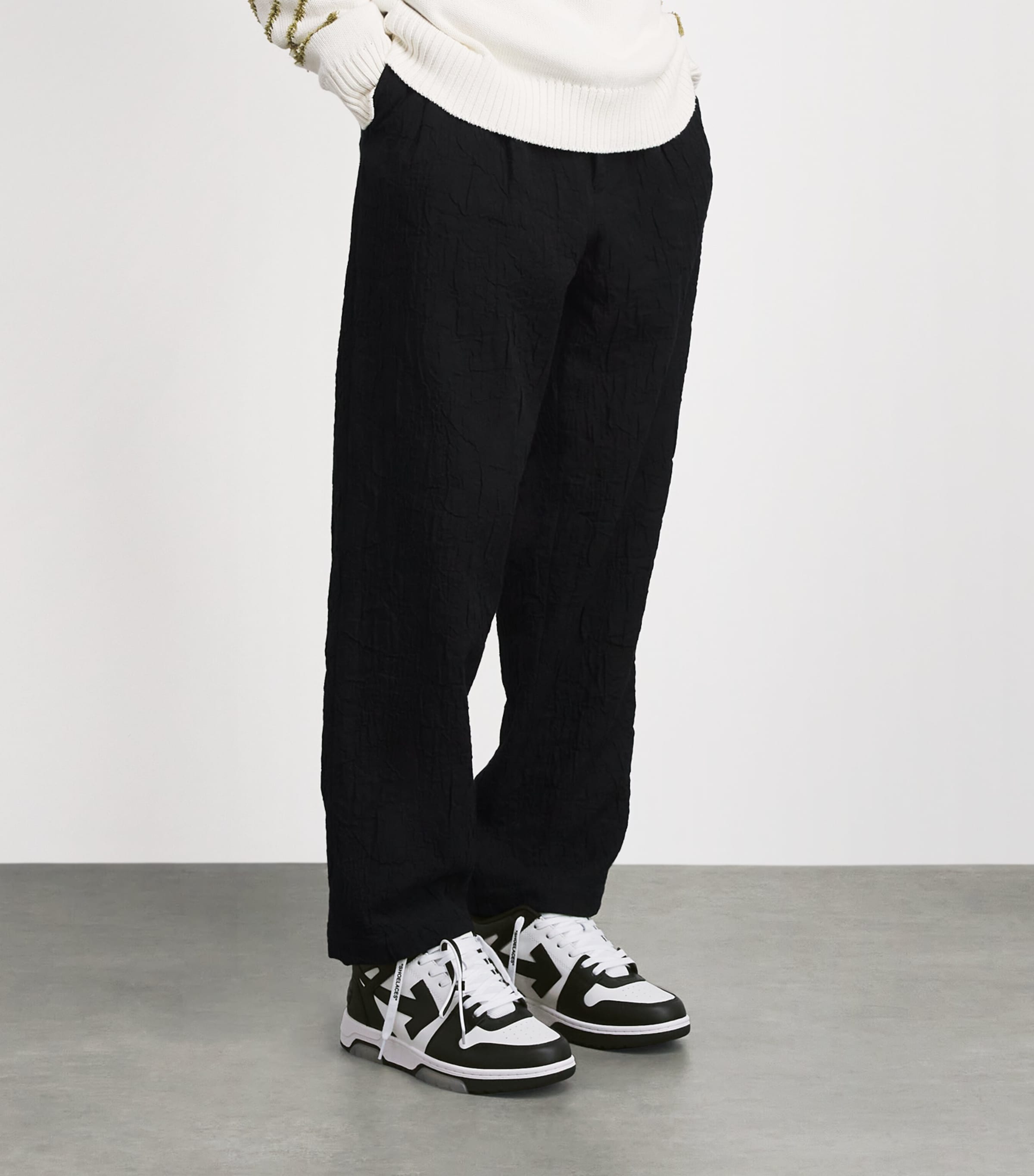 Leather Out of Office Sneakers BLK/WHITE Image 4