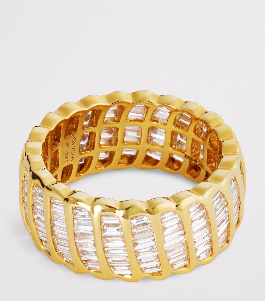 Yellow Gold and Diamond Zoe Ring YELLOW GOLD Image 4