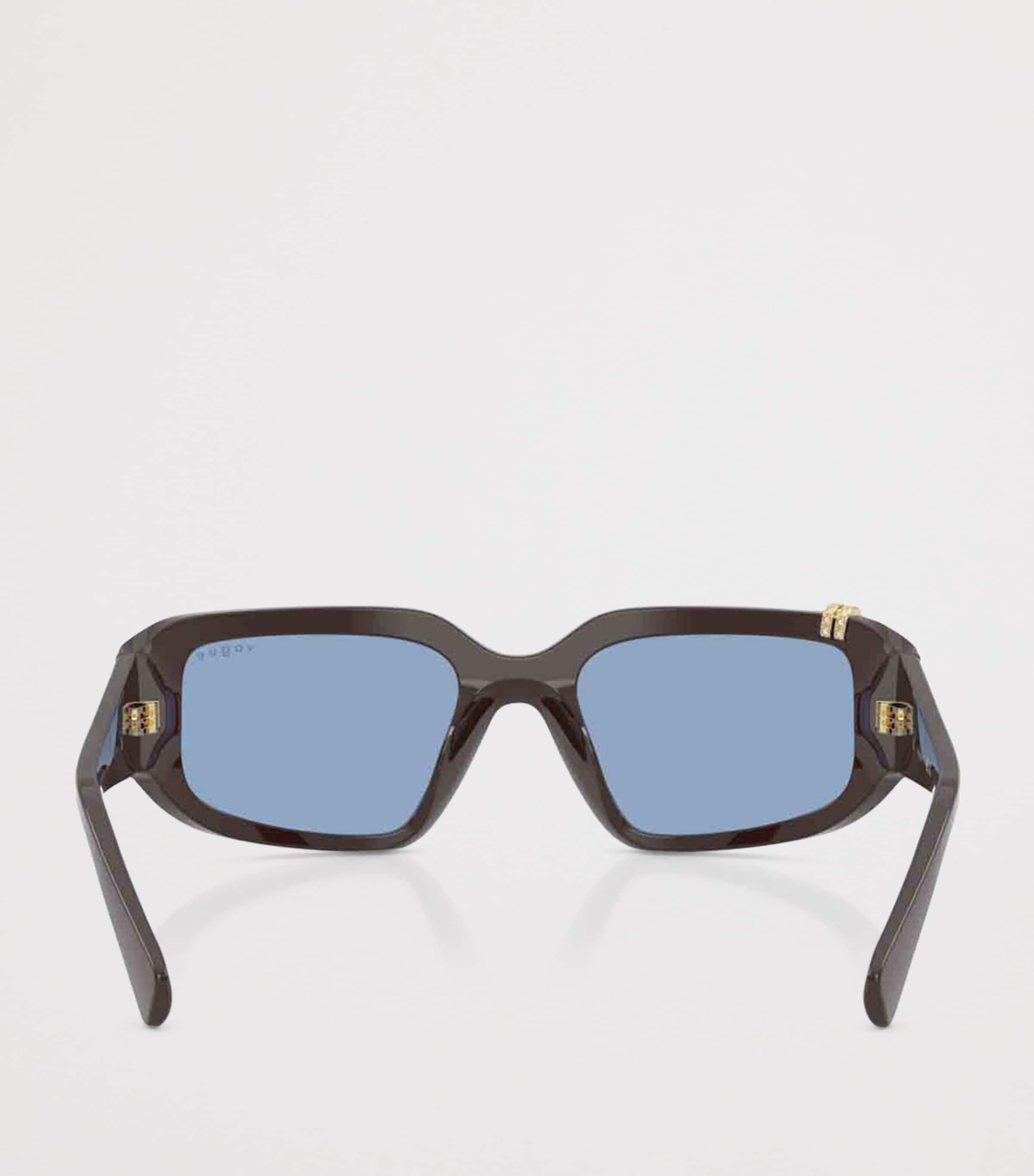 Vogue Rhinestone Irregular Sunglasses Image 4